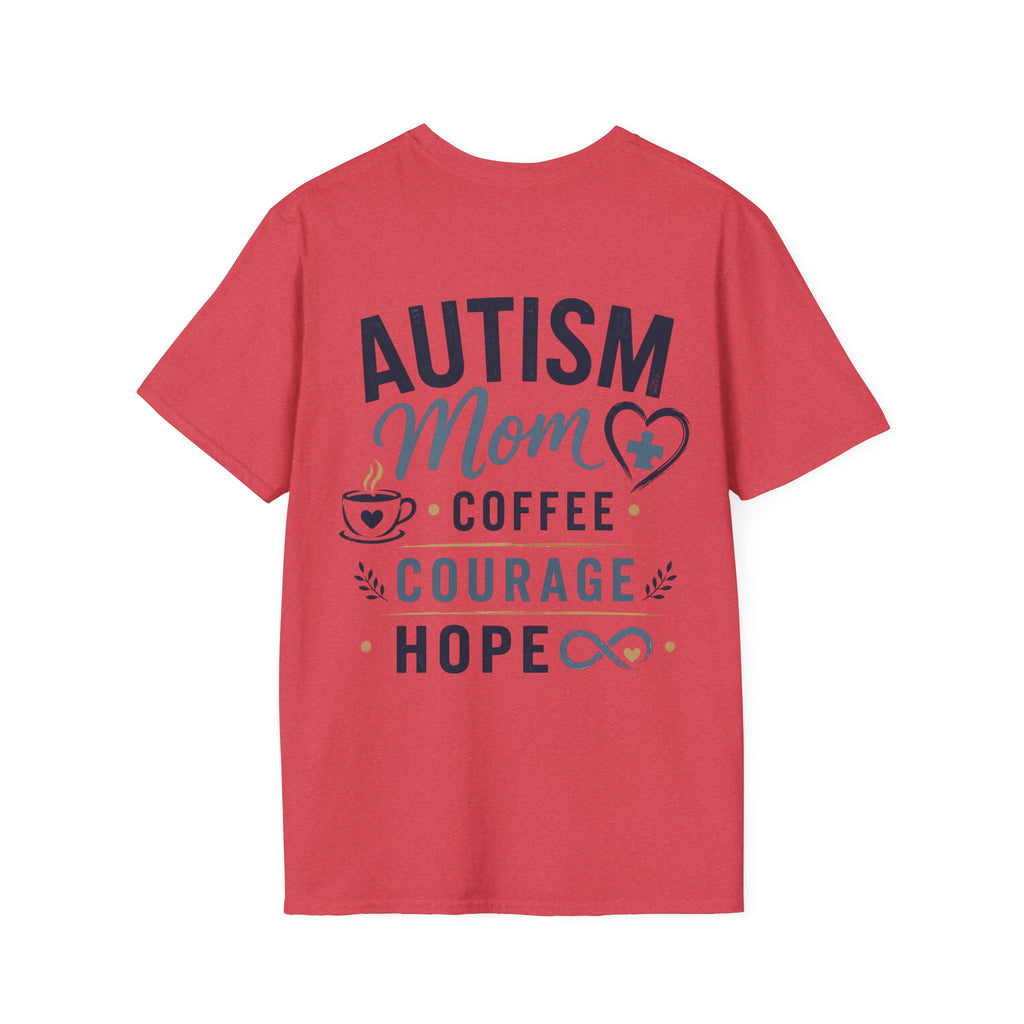 Autism Mom Shirt | Coffee Courage Hope Tee | Autism Mama T-Shirt | Special Needs Mom Gift | Autism Awareness Apparel | Neurodiversity