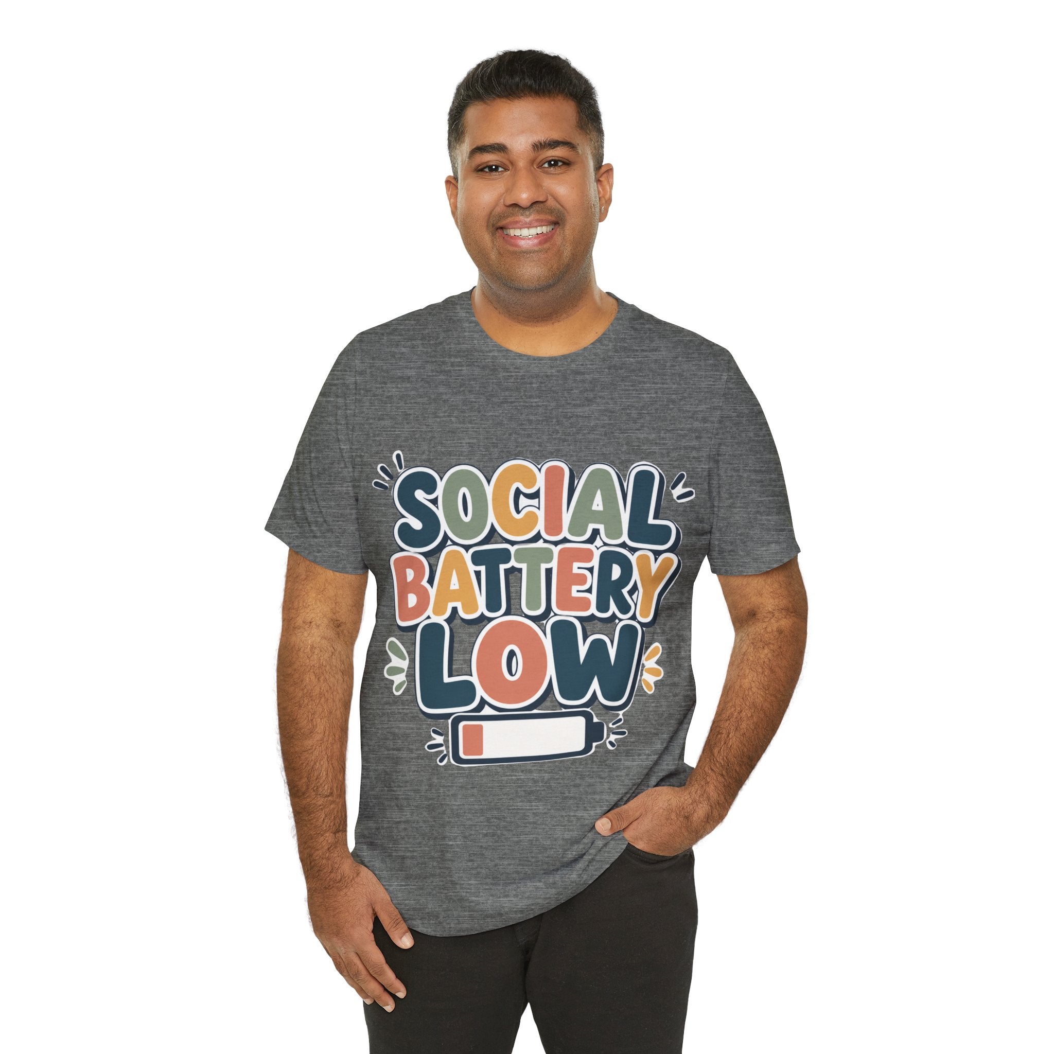 Social Battery Low T-Shirt — Funny Introvert Tee