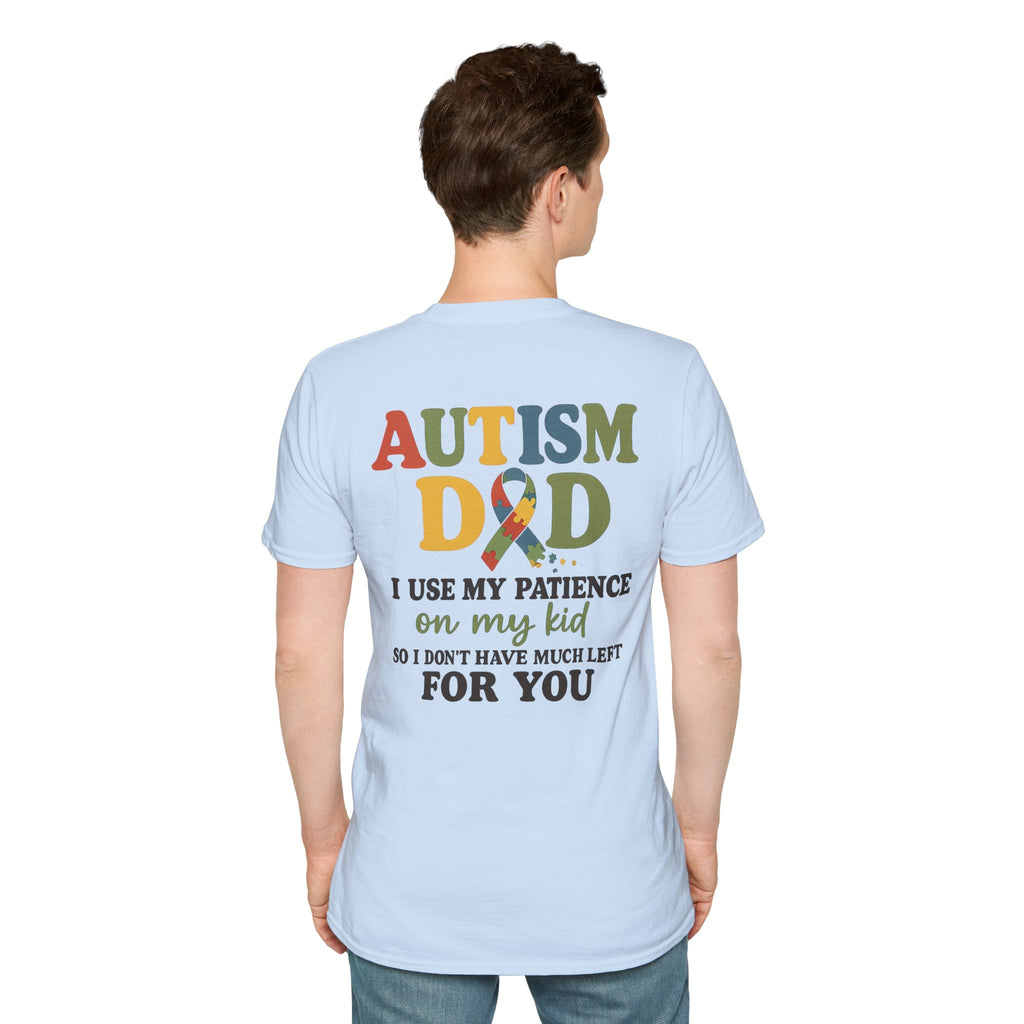 Autism Dad T-Shirt | Rainbow Puzzle Support Tee