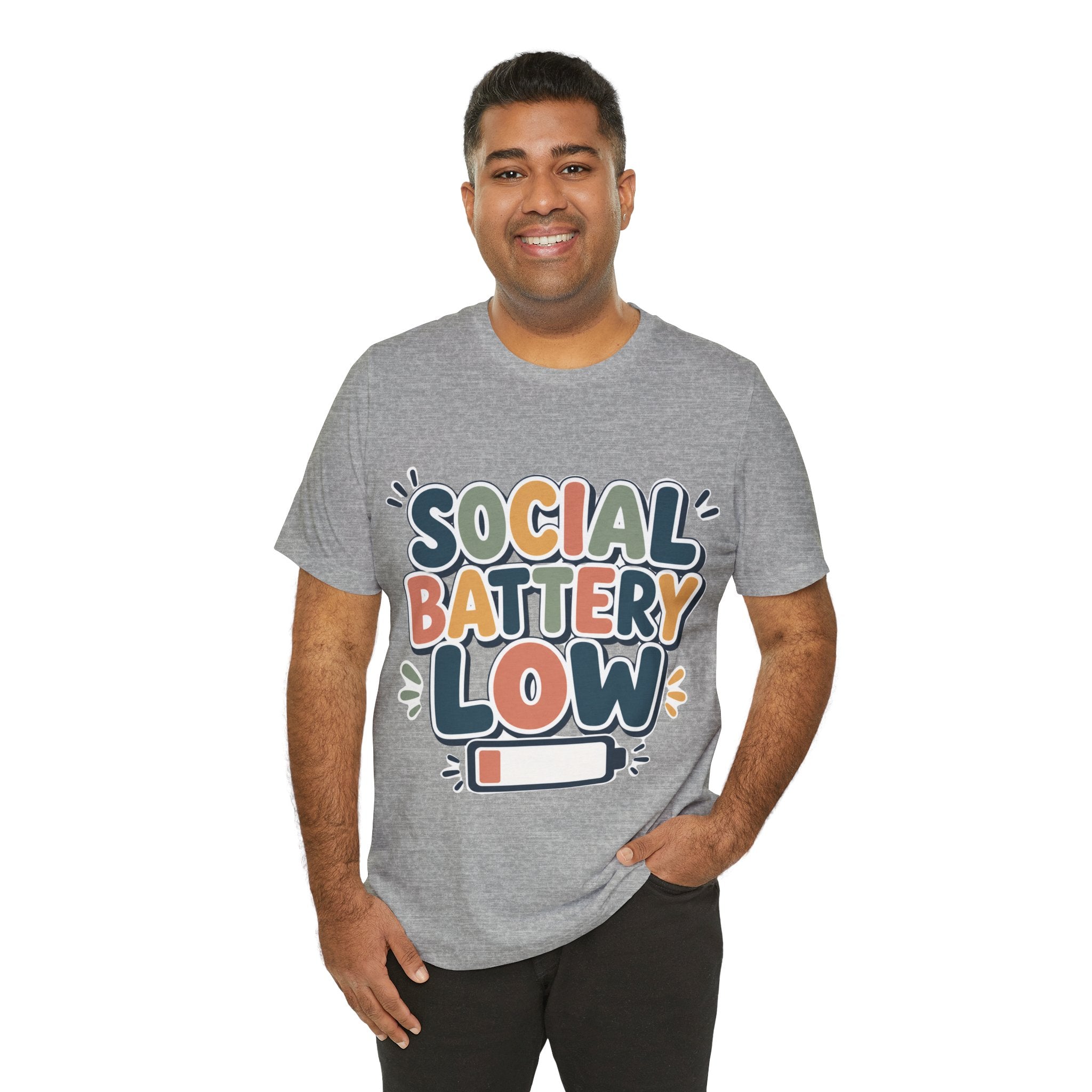 Social Battery Low T-Shirt — Funny Introvert Tee