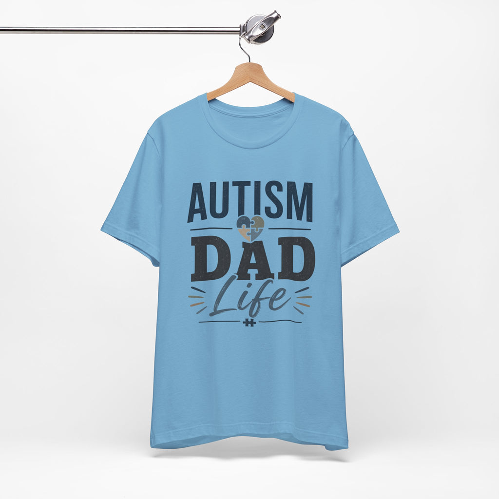Autism Dad Life Shirt Autism Dad T Shirt Proud Autism Father Gift Autism Awareness Shirt Special Needs Dad Tee Puzzle Heart Design