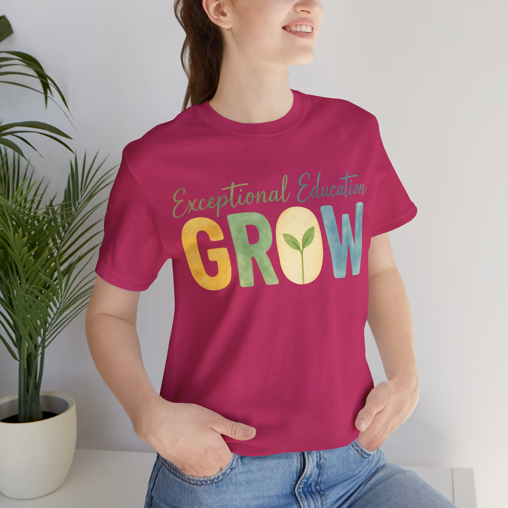 Exceptional Education Teacher Shirt GROW Special Education T Shirt SPED Teacher Gift Inclusive Classroom Autism Teacher Tee