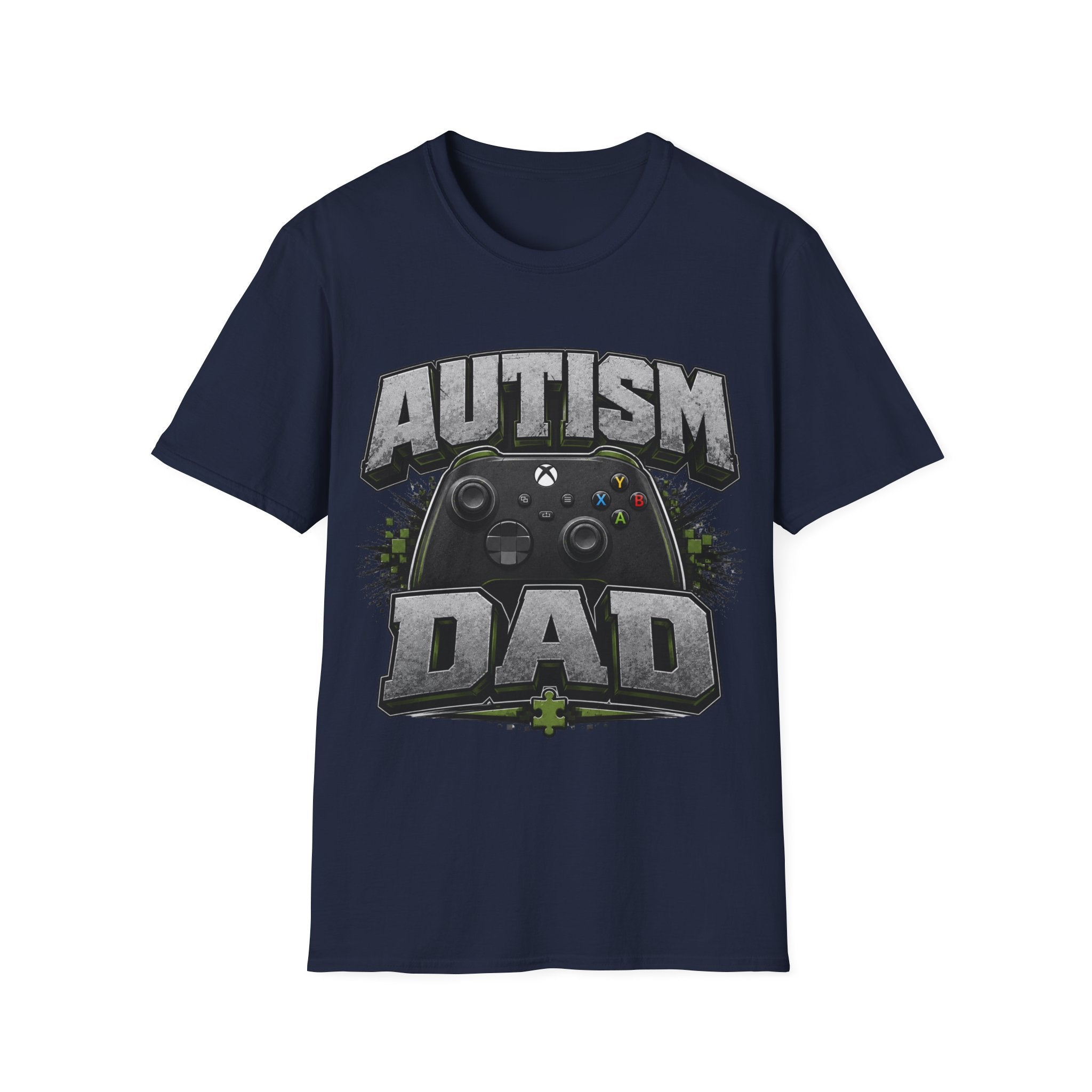 Autism Dad T-Shirt | Video Game Controller Awareness Tee