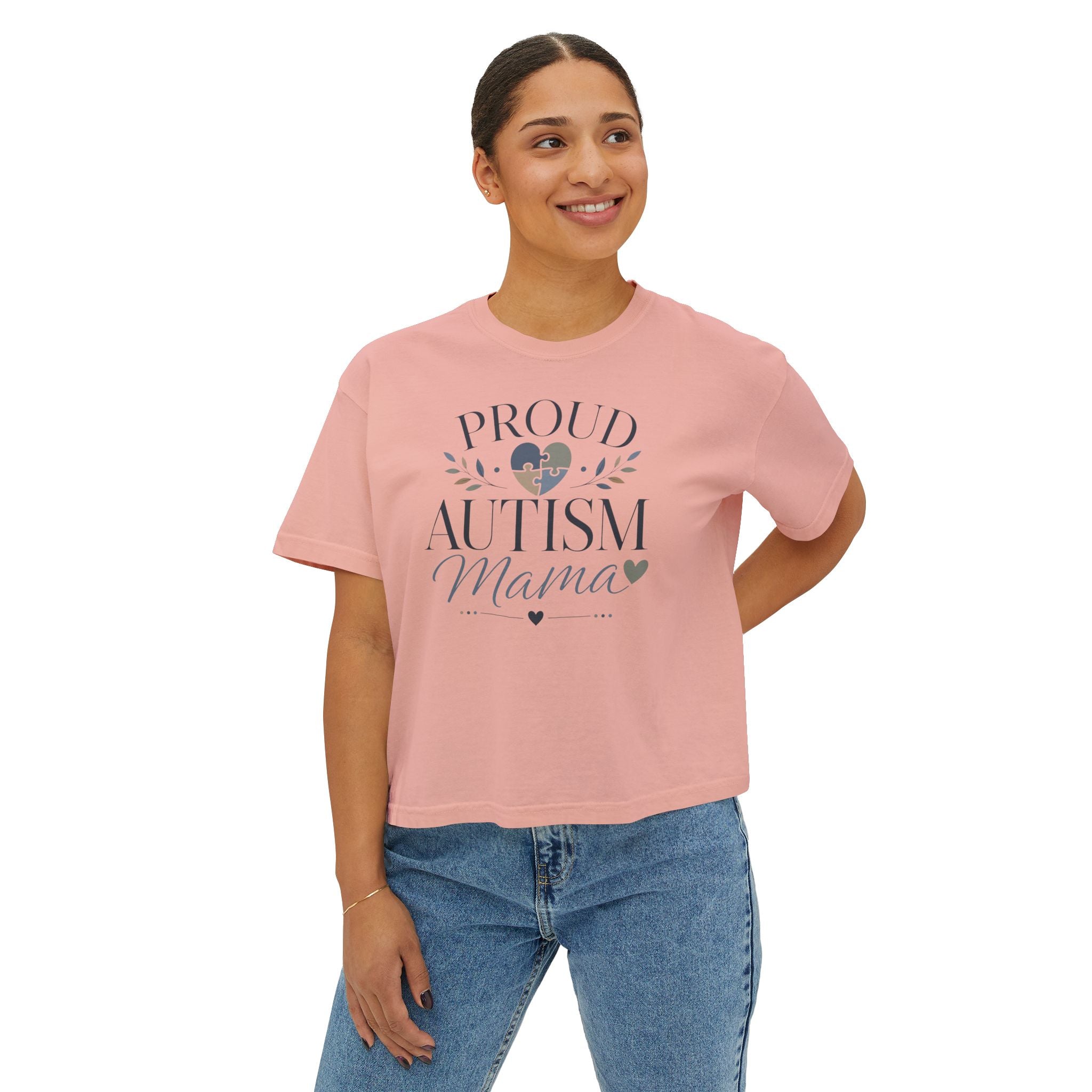 Proud Autism Mama Boxy Tee