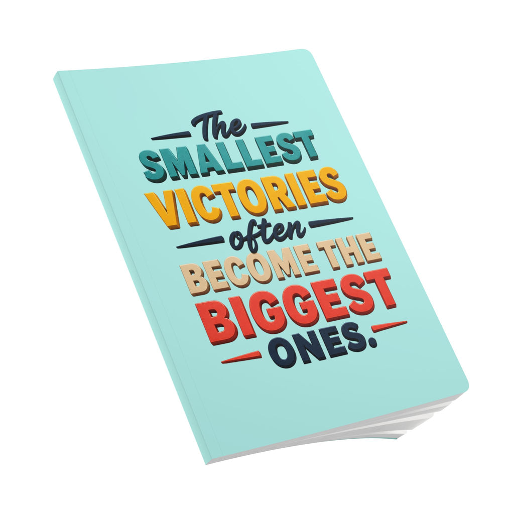 Smallest Victories inspirational quote Journal | softcover motivational notebook