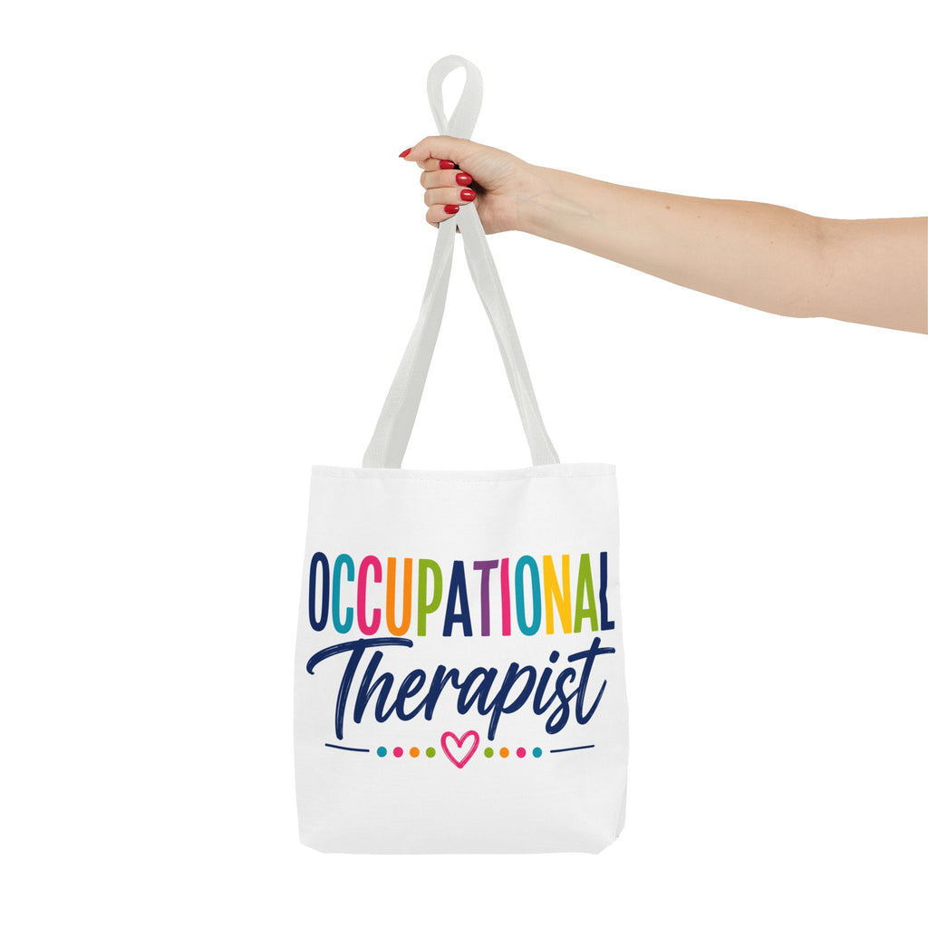 Occupational Therapist Tote Bag | Rainbow Script Healthcare Professional