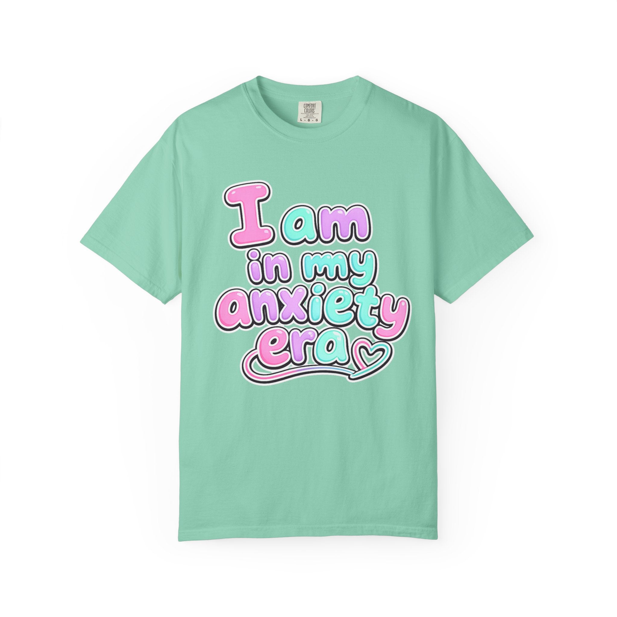 I Am In My Anxiety Era Shirt Anxiety Awareness T Shirt Mental Health Tee Cute Pastel Graphic Shirt Self Care Gift Unisex Apparel
