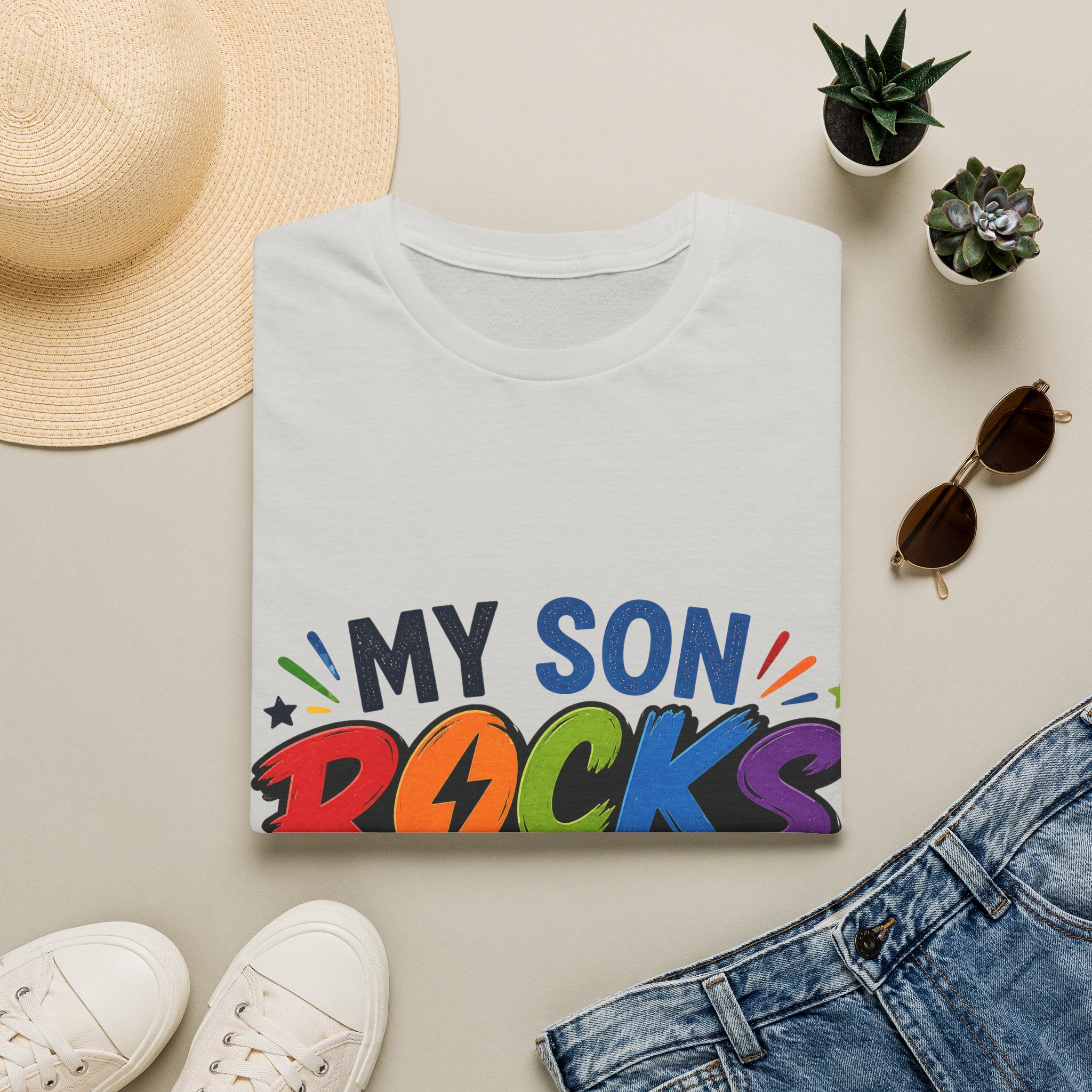 My Son Rocks the Spectrum Shirt, Autism Mom Shirt, Proud Autism Parent Tee, Autism Acceptance T-Shirt, Special Needs Mom Apparel