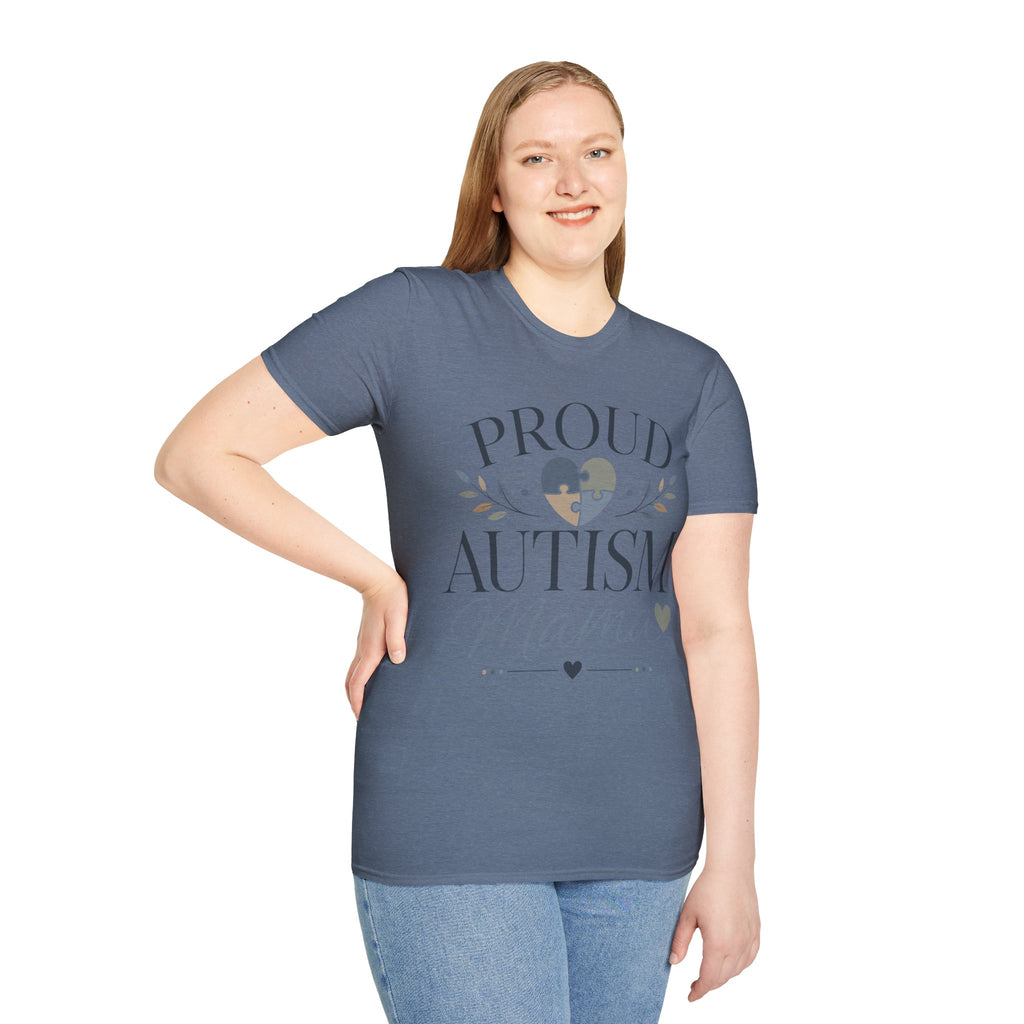 Proud Autism Mama T-Shirt | Puzzle Heart Awareness Tee | Special Needs