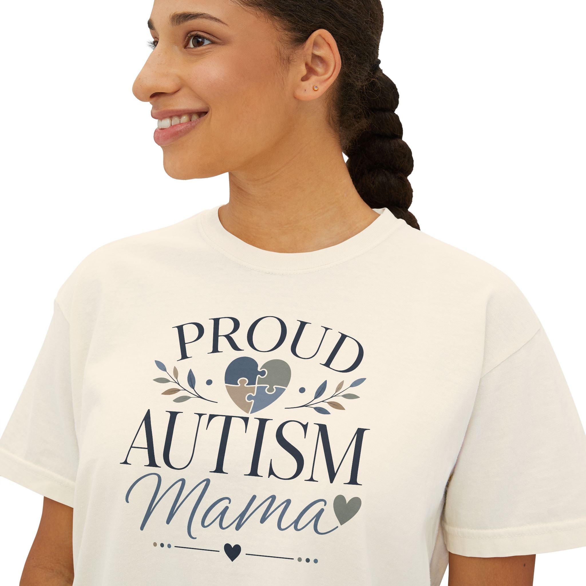 Proud Autism Mama Boxy Tee