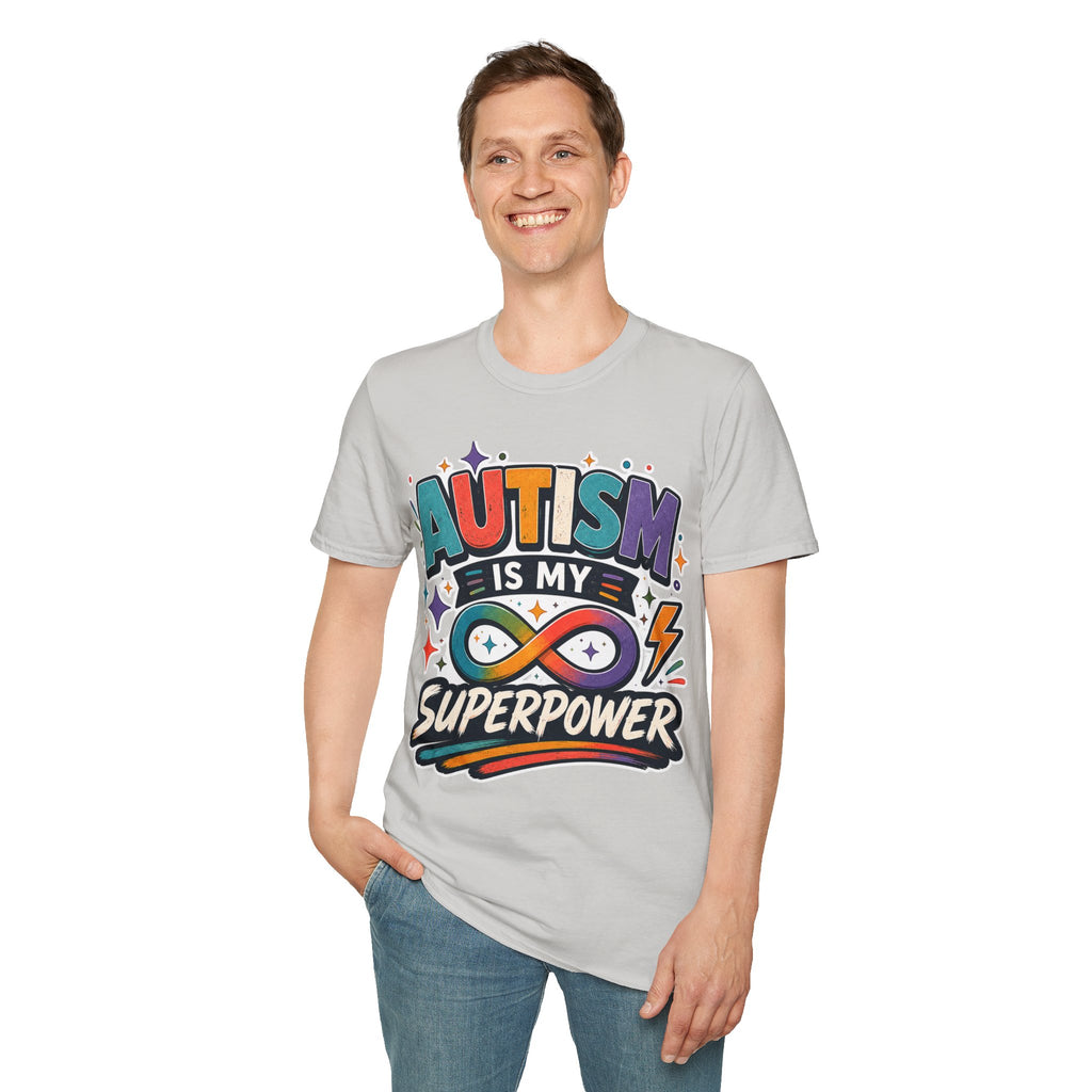 Autism Is My Superpower Shirt Autism Awareness T Shirt Autism Acceptance Tee Infinity Heart Puzzle Design Neurodiversity Gift Unisex