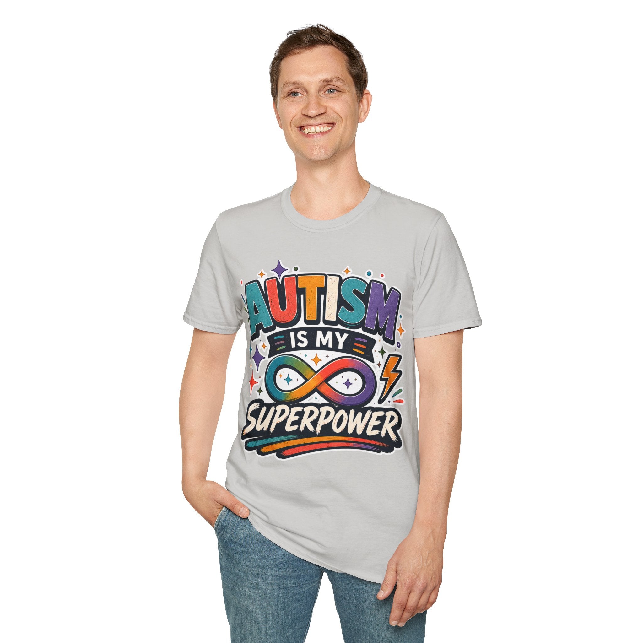 Autism Is My Superpower Shirt Autism Awareness T Shirt Autism Acceptance Tee Infinity Heart Puzzle Design Neurodiversity Gift Unisex