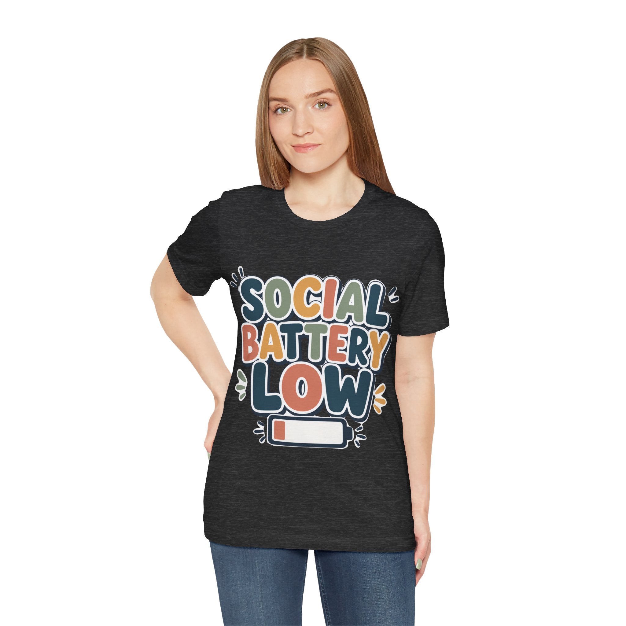 Social Battery Low T-Shirt — Funny Introvert Tee