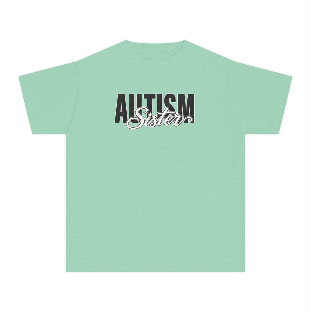 Autism Sister Youth Shirt Kids Autism Sister T Shirt Proud Autism Sibling Tee Autism Awareness Autism Acceptance Gift for Girls