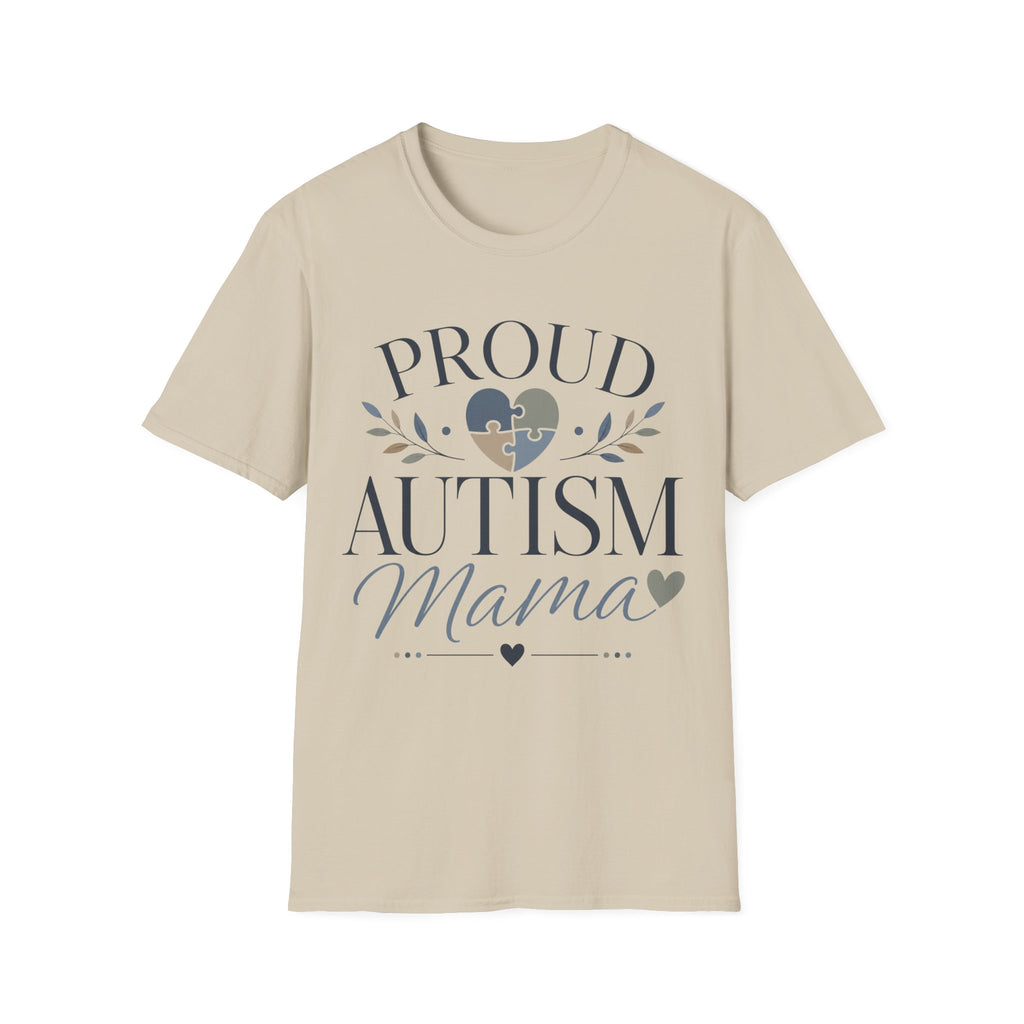 Proud Autism Mama T-Shirt | Puzzle Heart Awareness Tee | Special Needs