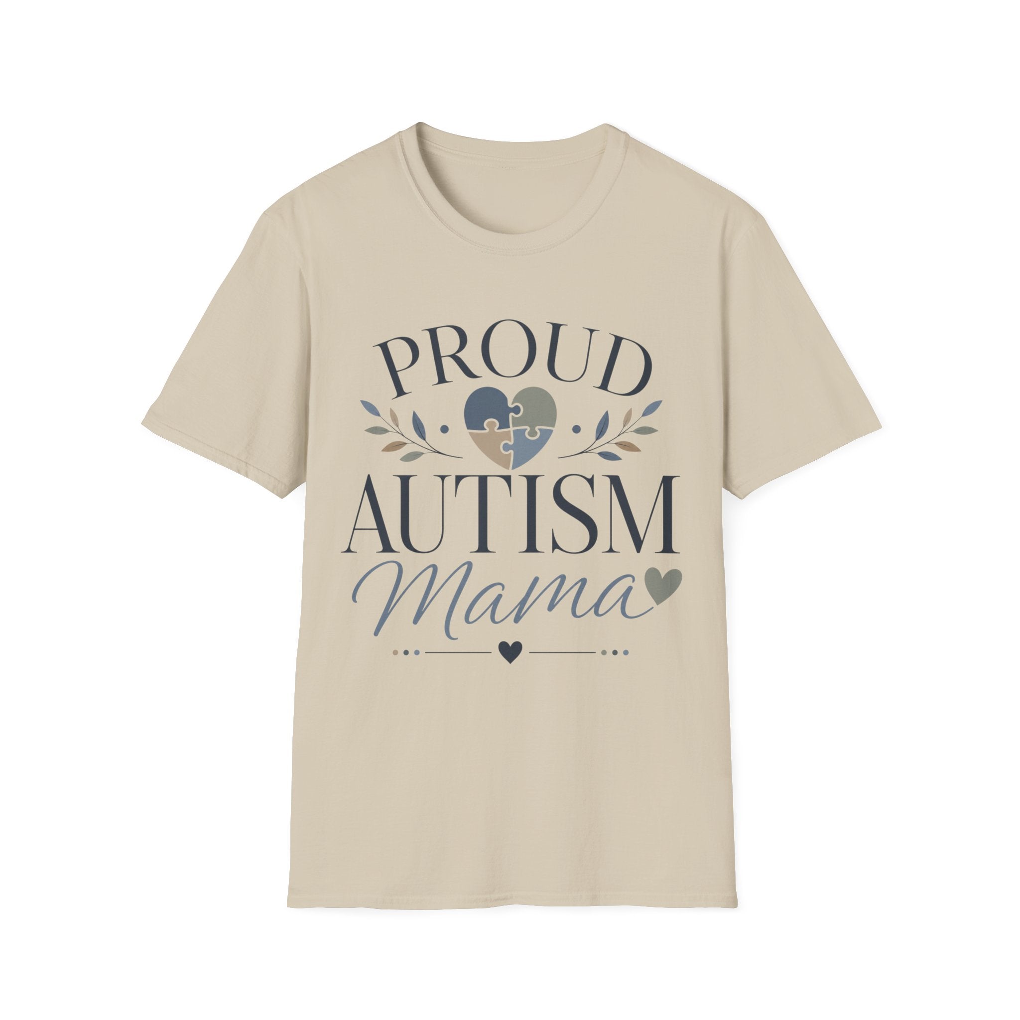 Proud Autism Mama T-Shirt | Puzzle Heart Awareness Tee | Special Needs