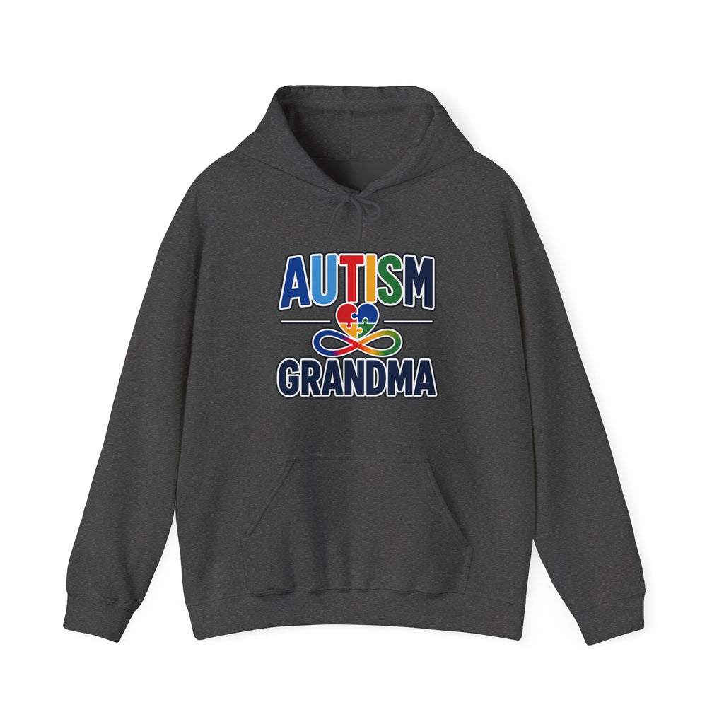 Autism Grandma Hoodie | Puzzle Heart Infinity Sweatshirt | Proud Autism Grandma Gift | Autism Awareness & Acceptance Hoodie