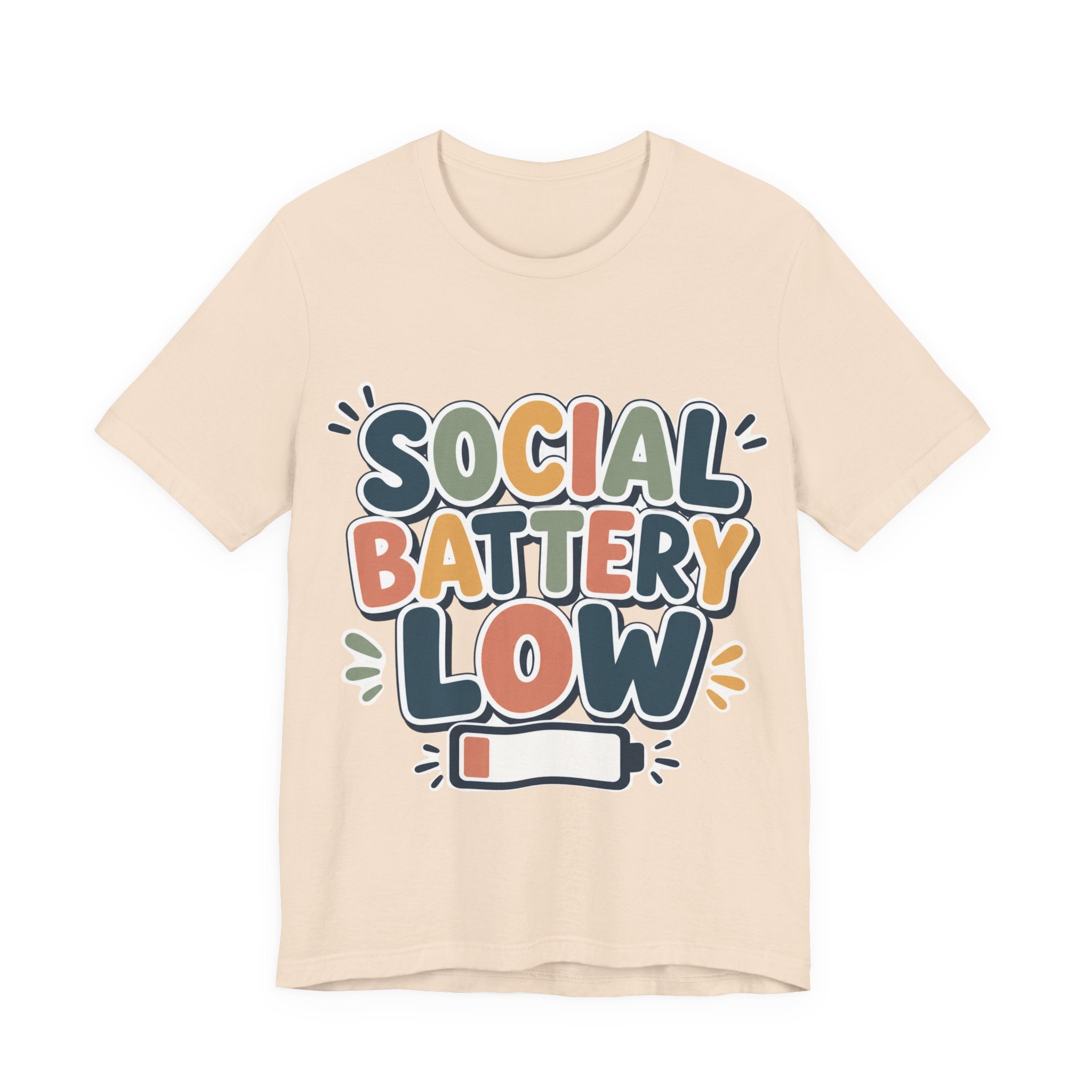 Social Battery Low T-Shirt — Funny Introvert Tee