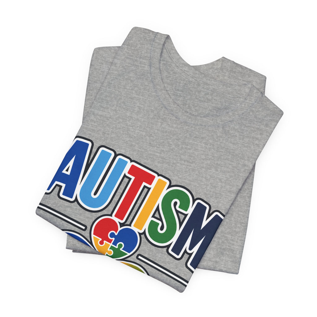 Autism Aunt Shirt | Colorful Puzzle Heart Tee | Autism Acceptance Gift for Aunt | Neurodiversity Awareness T-Shirt | Family Apparel