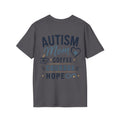 Autism Mom Shirt | Coffee Courage Hope Tee | Autism Mama T-Shirt | Special Needs Mom Gift | Autism Awareness Apparel | Neurodiversity