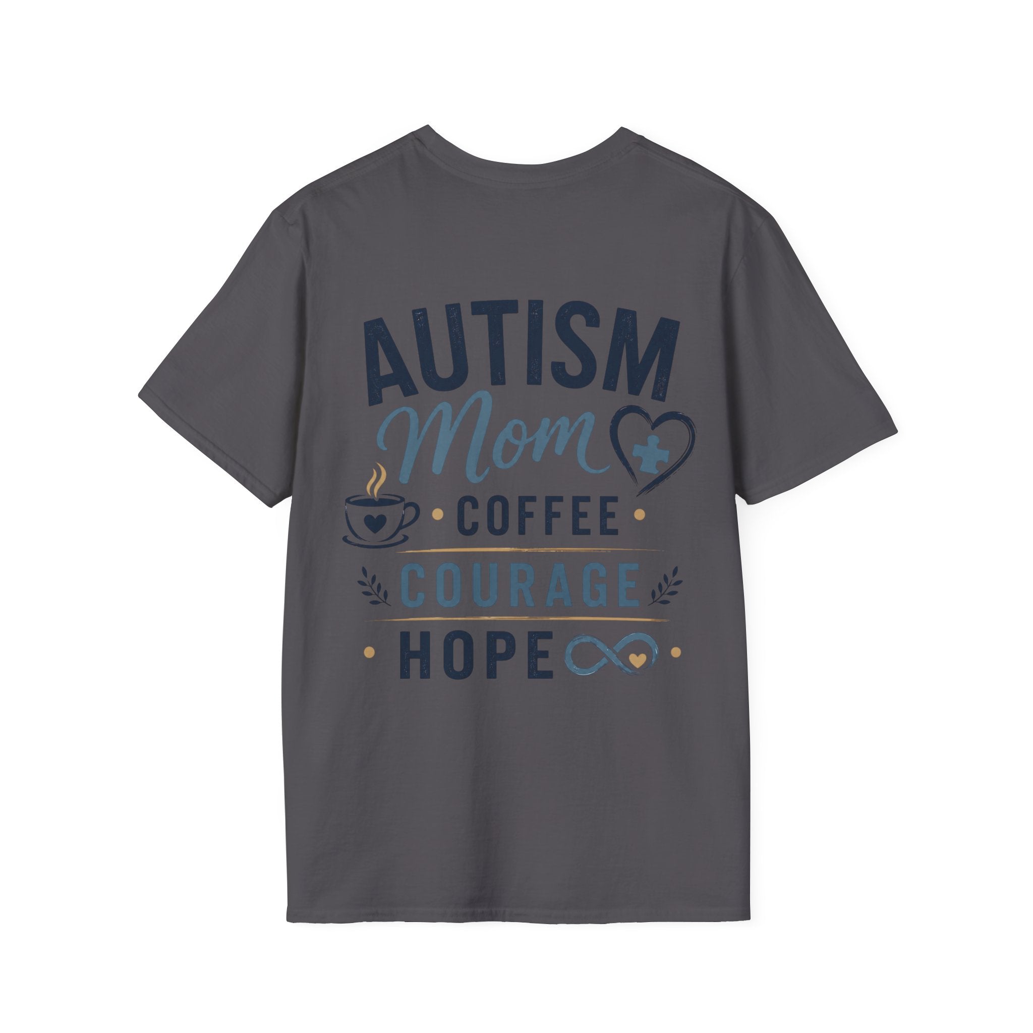 Autism Mom Shirt | Coffee Courage Hope Tee | Autism Mama T-Shirt | Special Needs Mom Gift | Autism Awareness Apparel | Neurodiversity