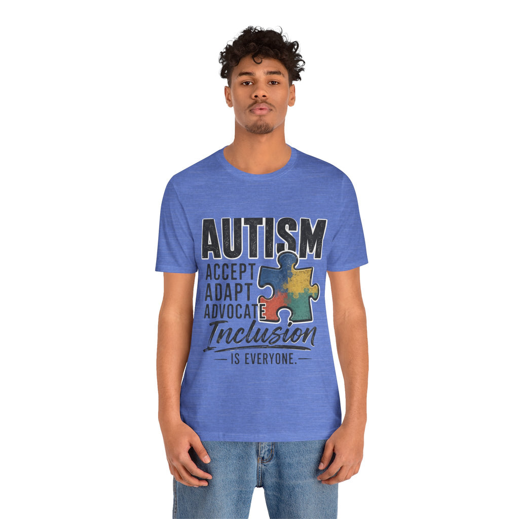 Autism Acceptance Shirt Inclusion Advocate T Shirt Puzzle Piece Tee Neurodiversity Awareness Special Needs Support Unisex Gift