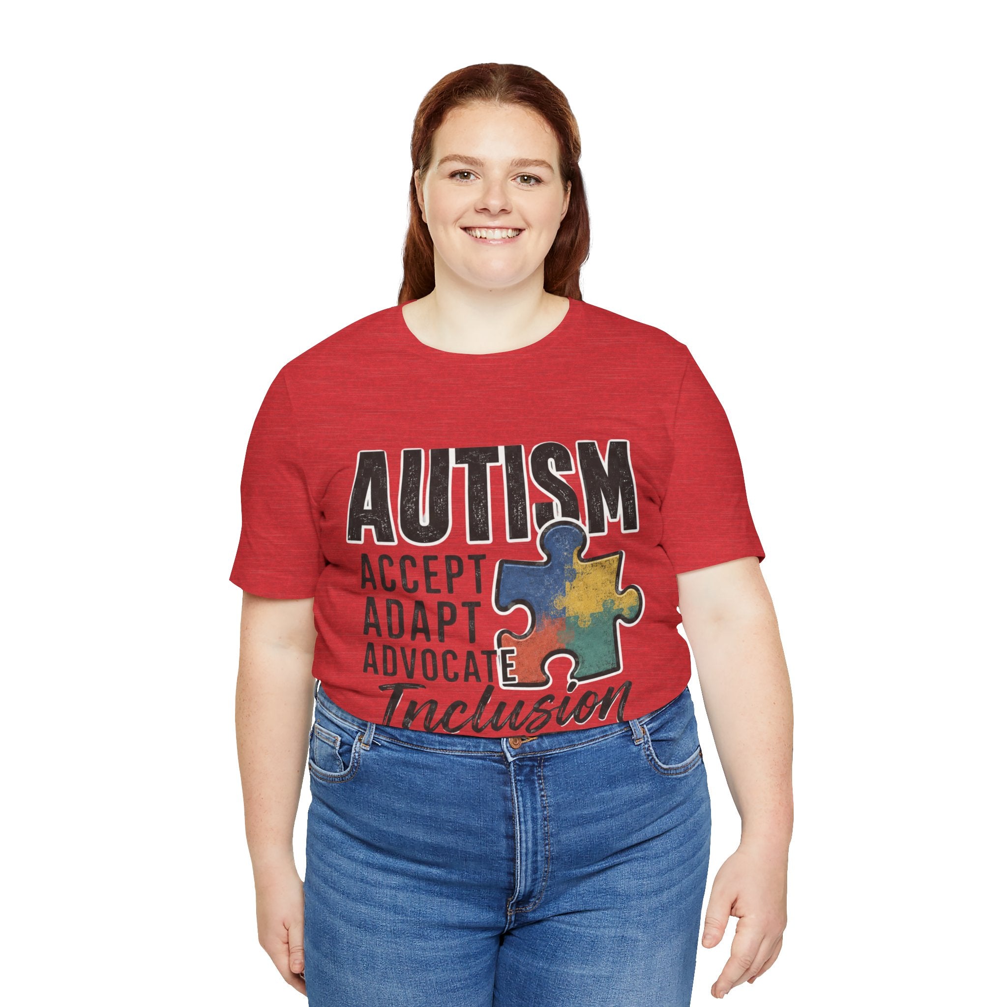 Autism Acceptance Shirt Inclusion Advocate T Shirt Puzzle Piece Tee Neurodiversity Awareness Special Needs Support Unisex Gift
