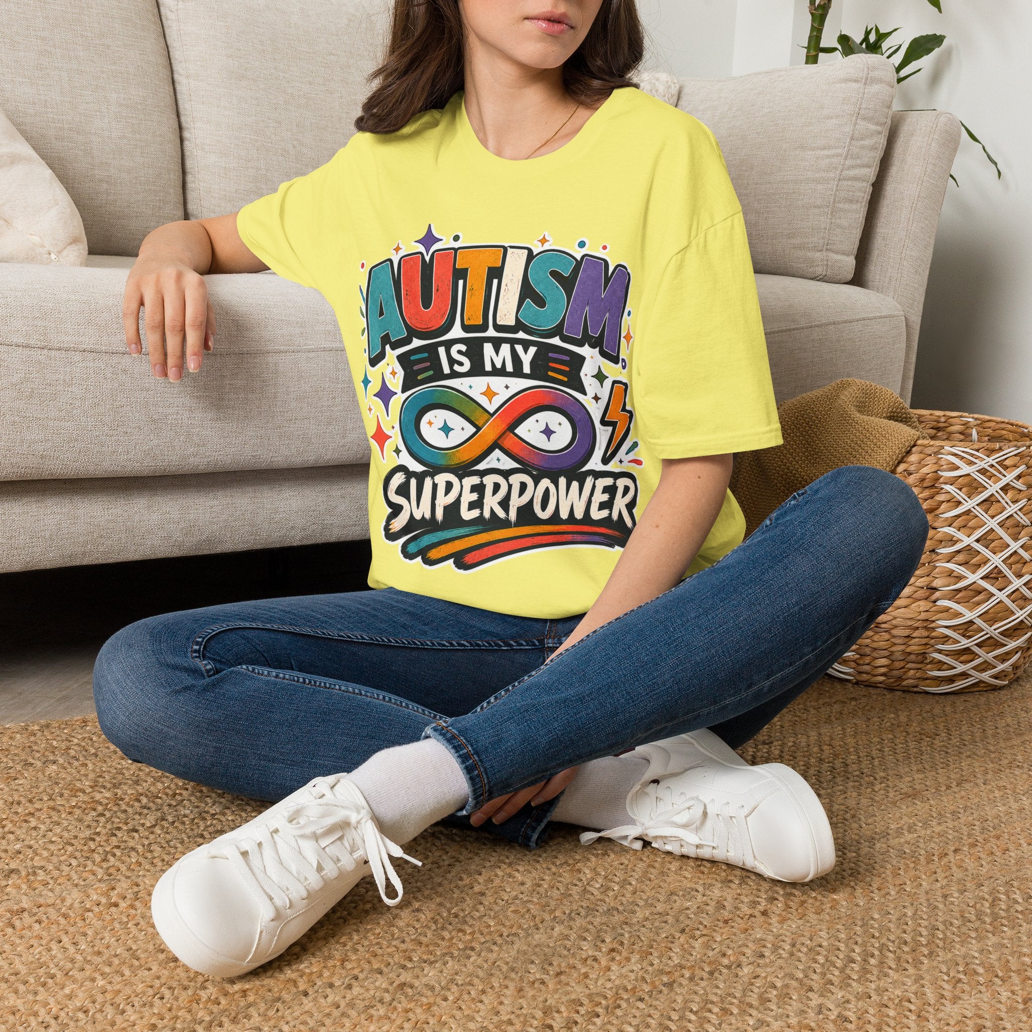 Autism Is My Superpower Shirt Autism Awareness T Shirt Autism Acceptance Tee Infinity Heart Puzzle Design Neurodiversity Gift Unisex