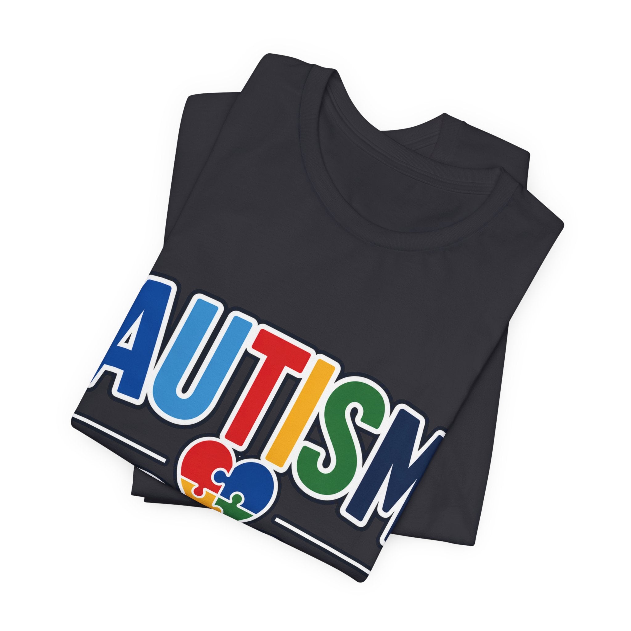 Autism Dad Shirt | Proud Autism Father T-Shirt | Colorful Puzzle Heart Infinity Design | Autism Awareness Gift for Dad | Autism Acceptance Tee