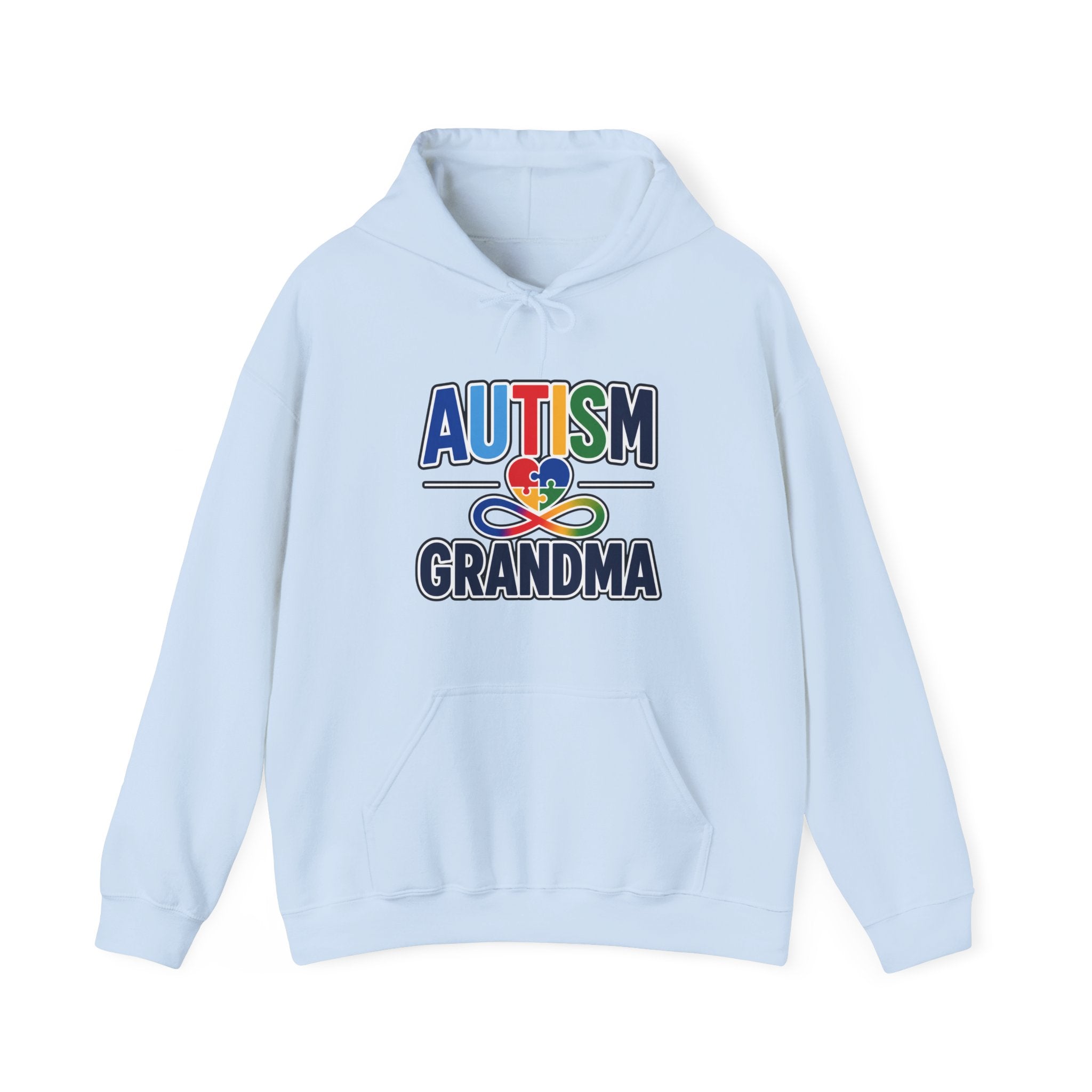 Autism Grandma Hoodie | Puzzle Heart Infinity Sweatshirt | Proud Autism Grandma Gift | Autism Awareness & Acceptance Hoodie
