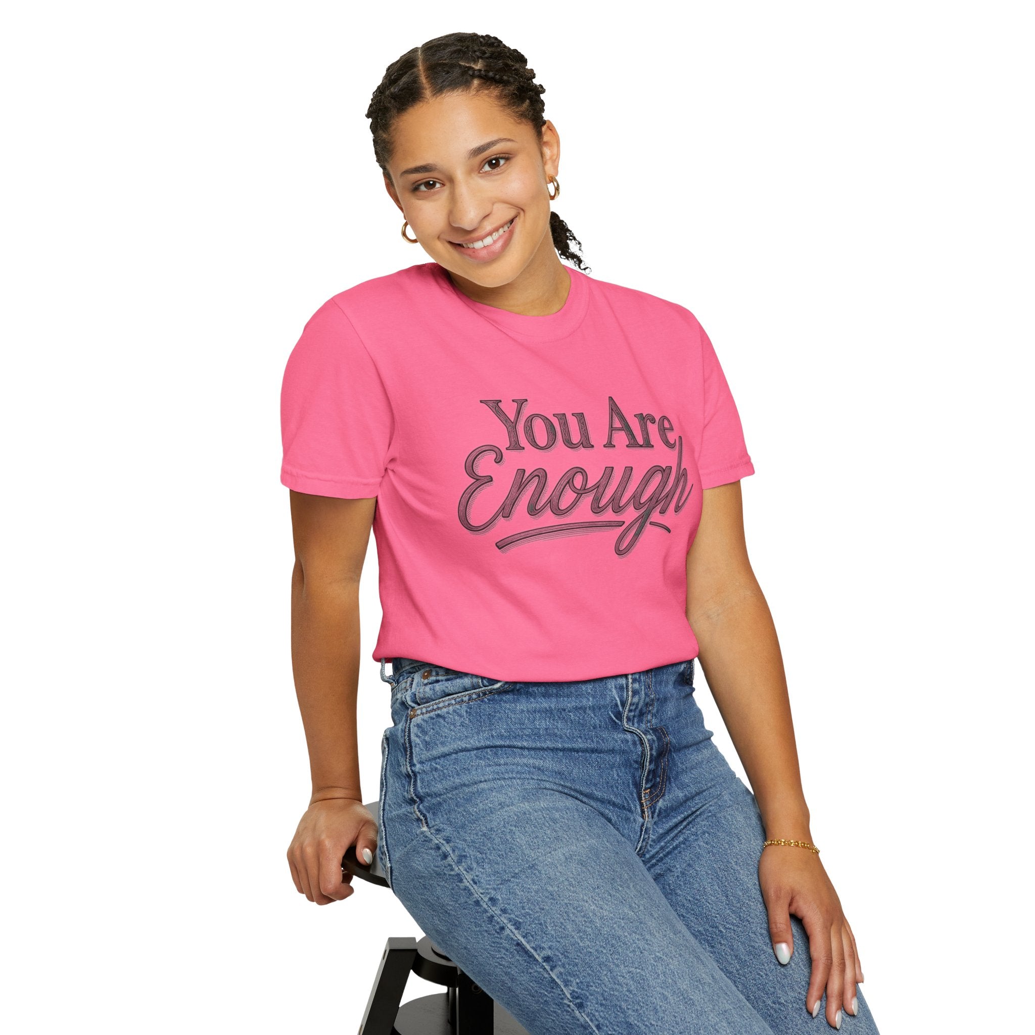 You Are Enough Shirt Inspirational T Shirt Positive Affirmation Tee Mental Health Awareness Shirt Self Love Gift Motivational Apparel