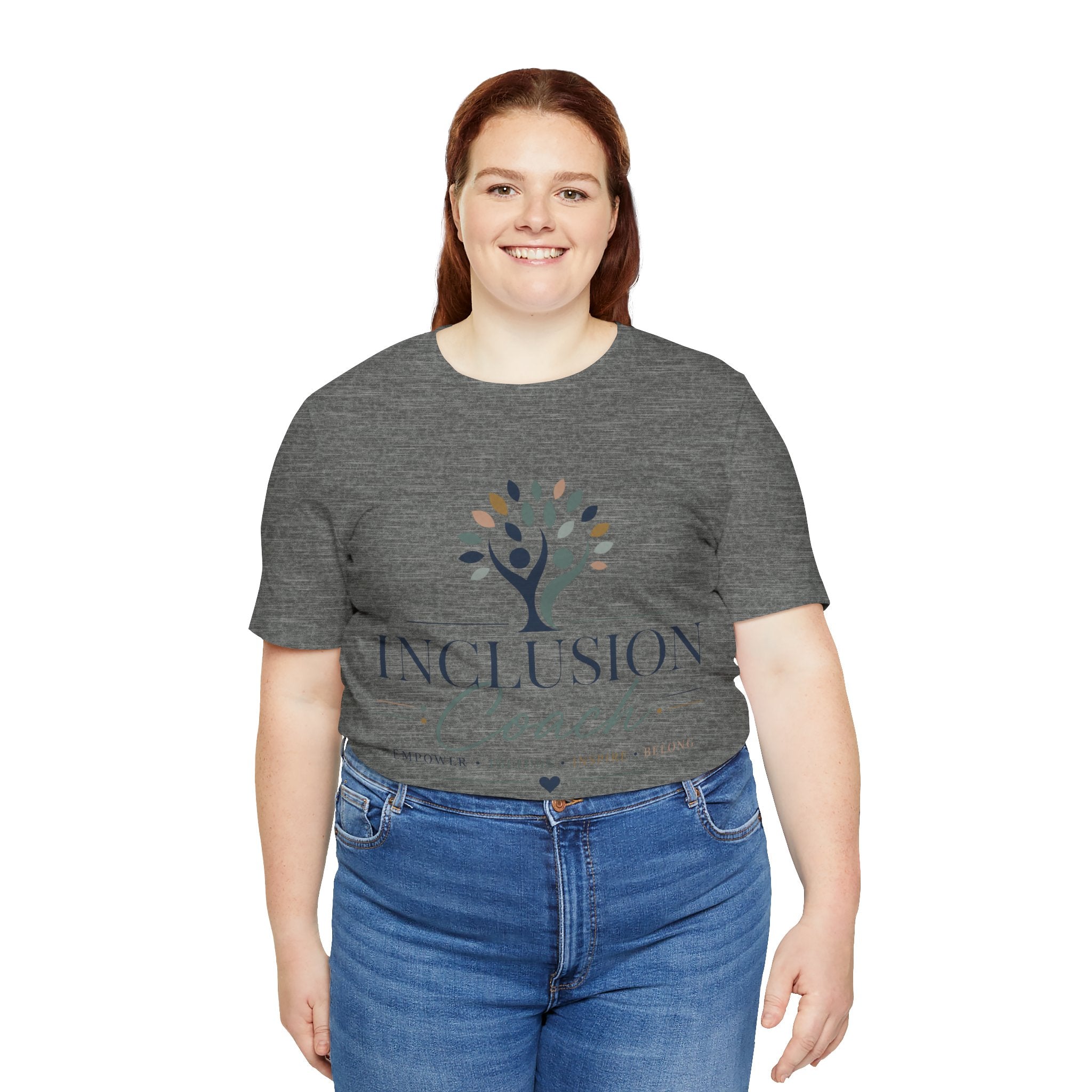 Inclusion Coach T-Shirt | Tree Logo, Empower Inclusivity, Diversity