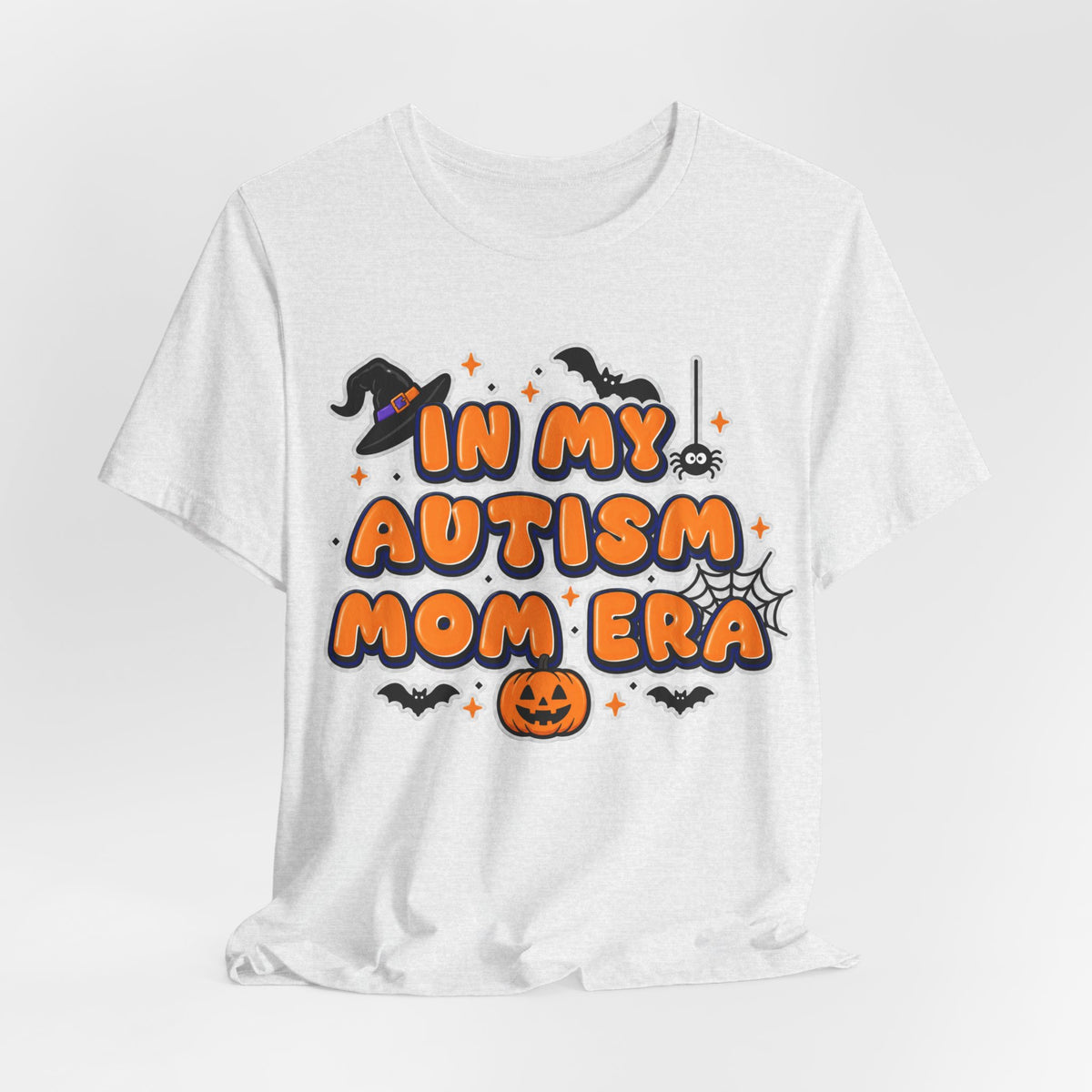 In My Autism Mom Era Tee | Halloween Pumpkin Witch Bat Spiderweb