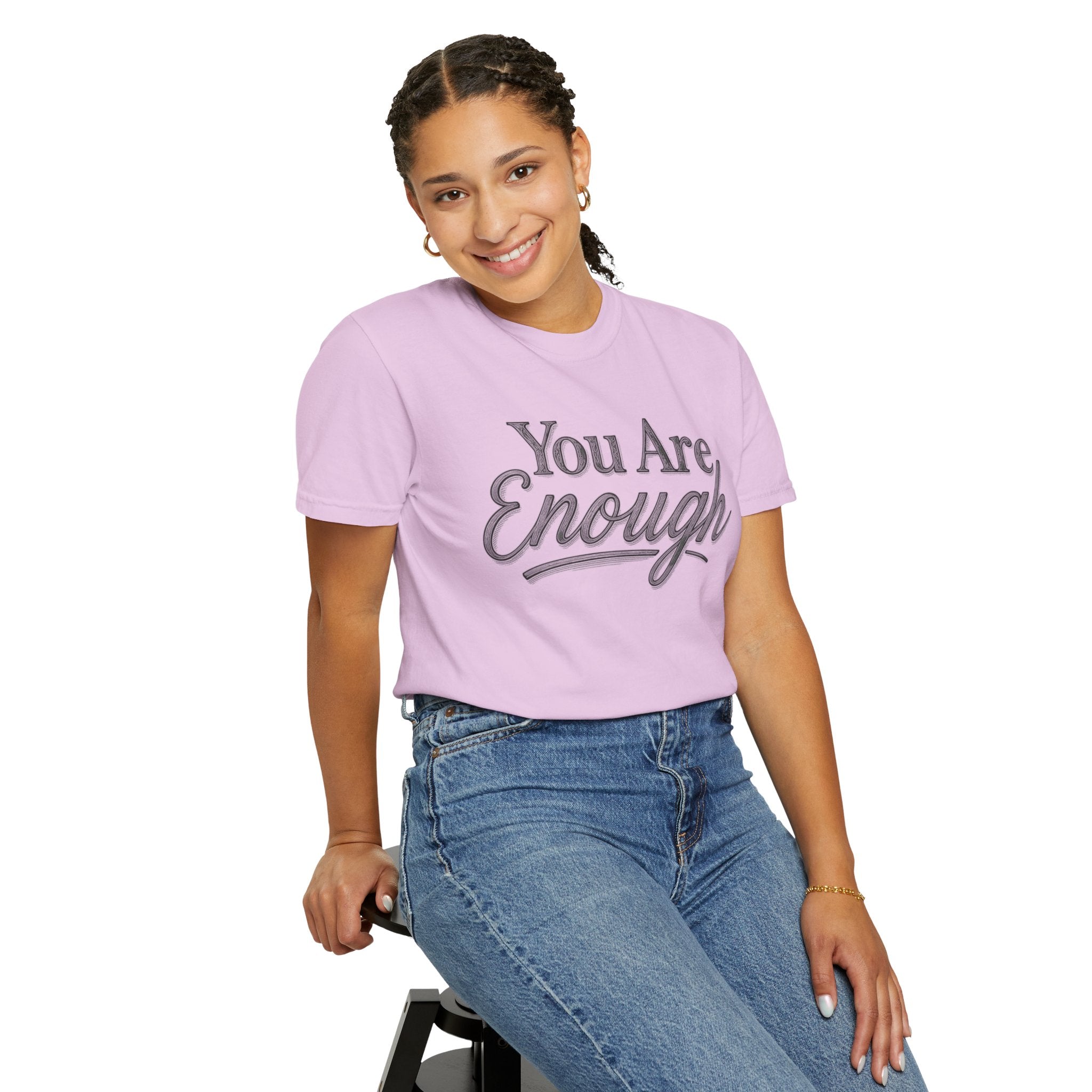 You Are Enough Shirt Inspirational T Shirt Positive Affirmation Tee Mental Health Awareness Shirt Self Love Gift Motivational Apparel