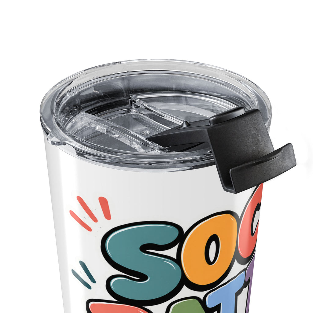 Social Battery Drained 20oz Tumbler | Funny Introvert Travel Mug | Insulated Stainless Steel Cup | Mental Health Humor Gift Special Needs