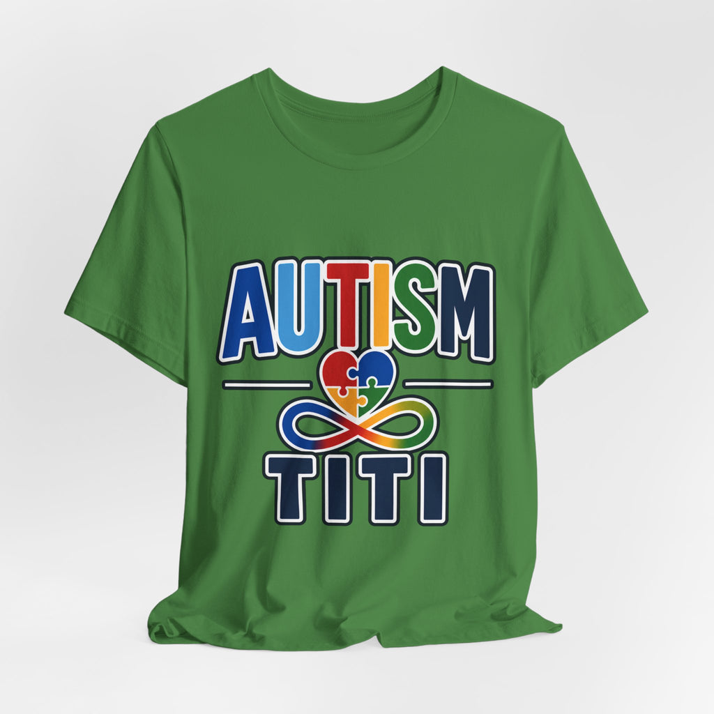 Autism Titi Shirt | Proud Autism Aunt T-Shirt | Spanish Tía Puzzle Heart Infinity Design | Autism Awareness & Acceptance Gift