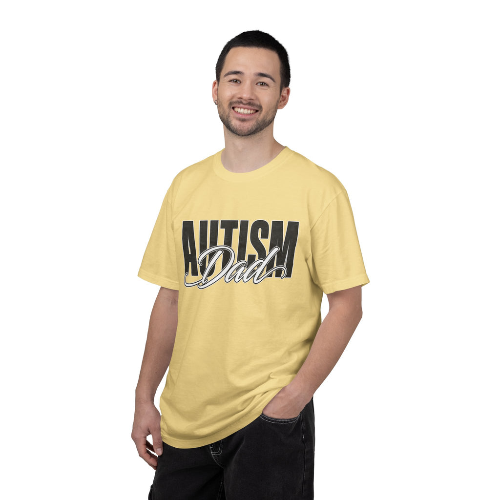 Autism Dad Shirt Autism Dad T Shirt Proud Autism Father Rainbow Block Letter Tee Autism Awareness Autism Acceptance Gift for Dad