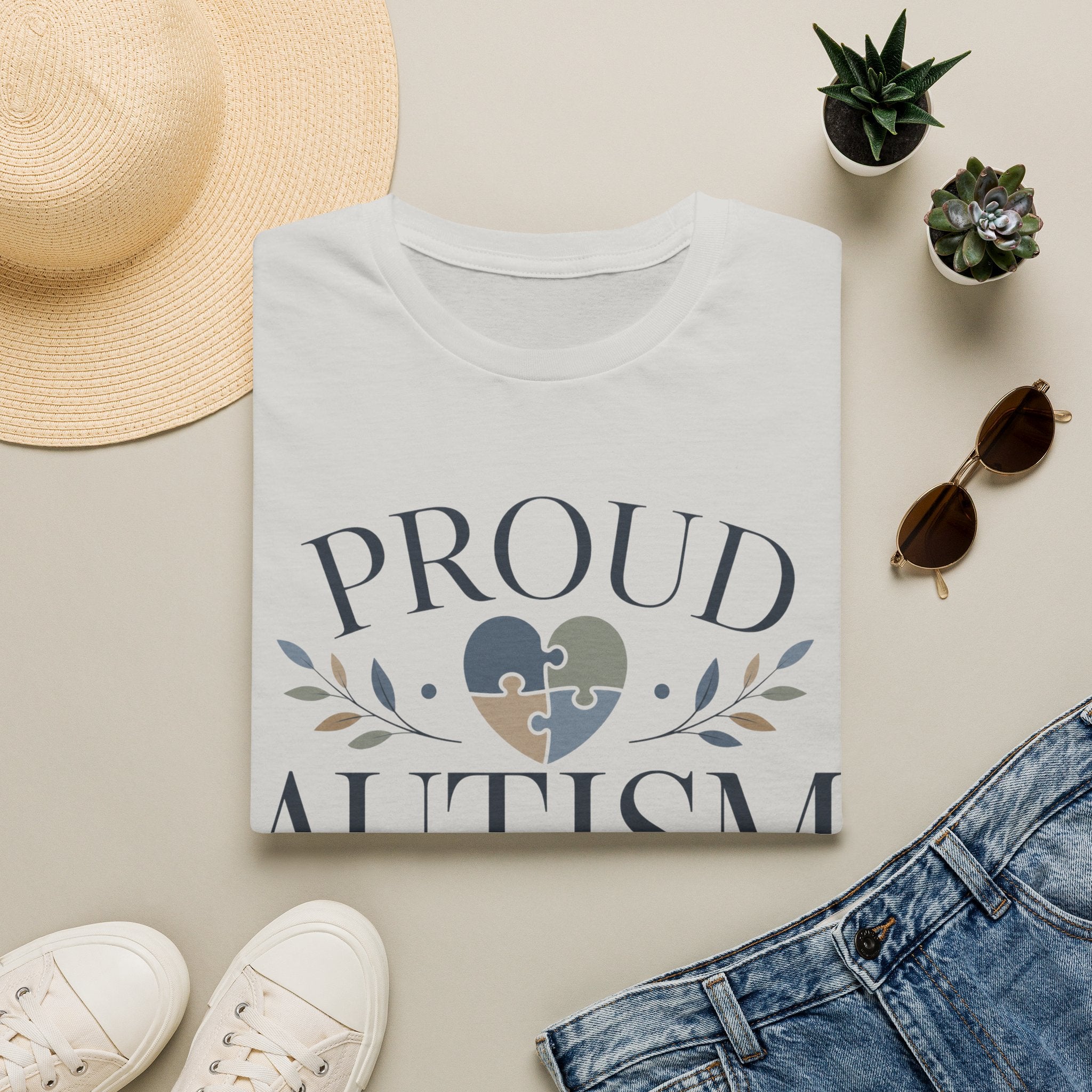 Proud Autism Mama T-Shirt | Puzzle Heart Awareness Tee | Special Needs