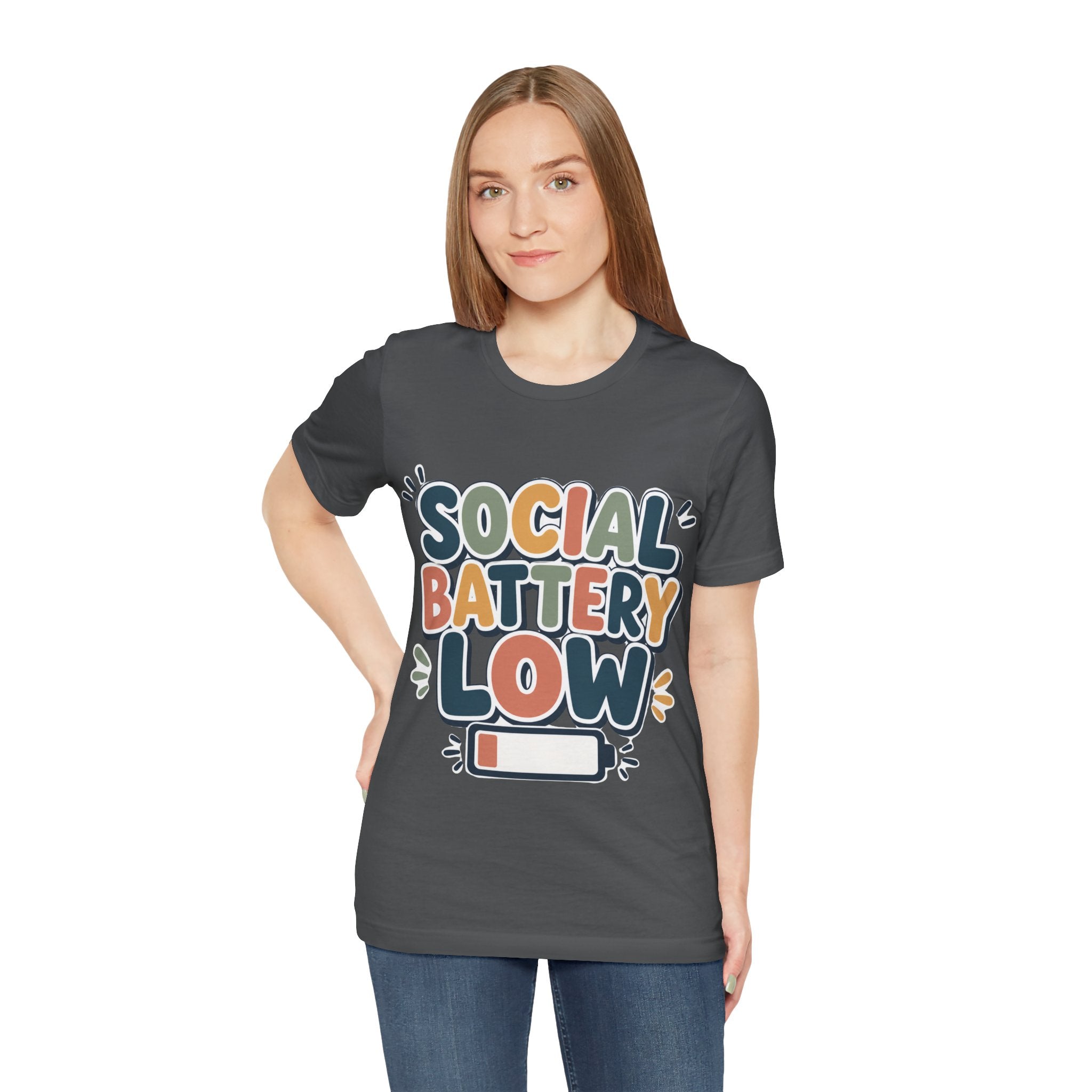 Social Battery Low T-Shirt — Funny Introvert Tee