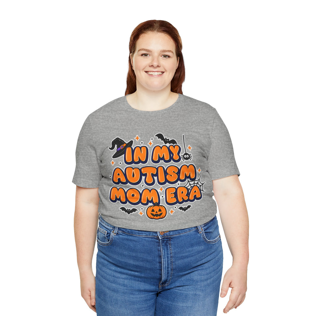 In My Autism Mom Era Tee | Halloween Pumpkin Witch Bat Spiderweb