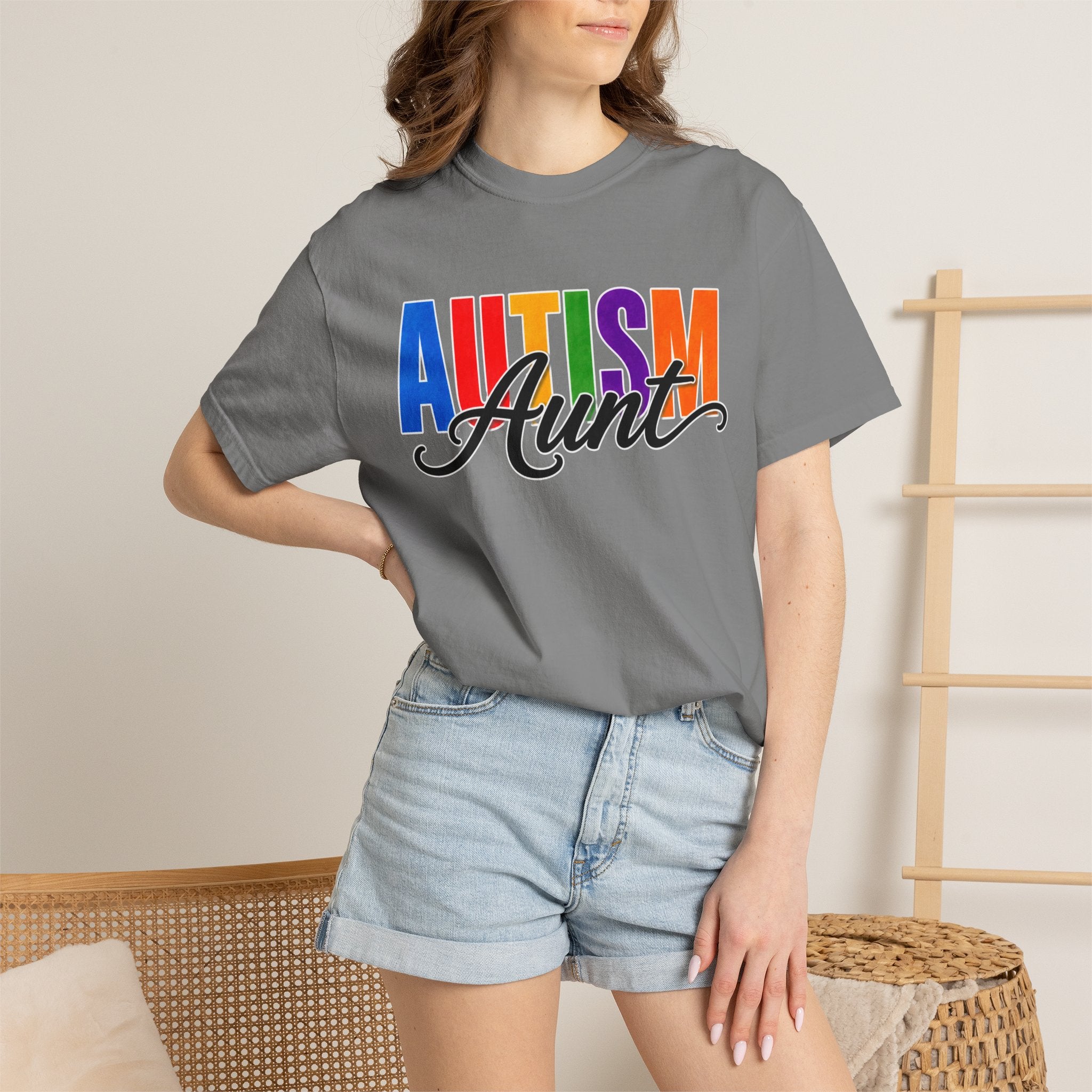 Autism Aunt Shirt Proud Autism Aunt T Shirt Autism Awareness Autism Acceptance Gift Puzzle Heart Special Needs Family Tee