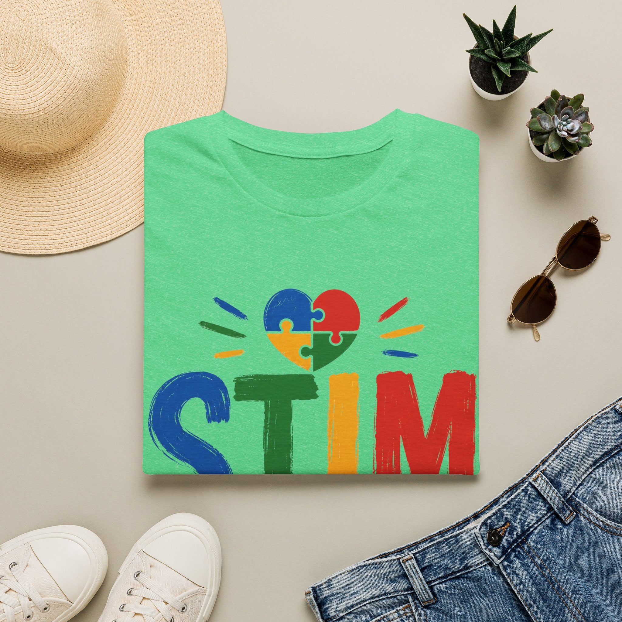 Autism Sensory Shirt | STIM Puzzle Heart Autism Awareness Shirt, Sensory Regulation Support Gift