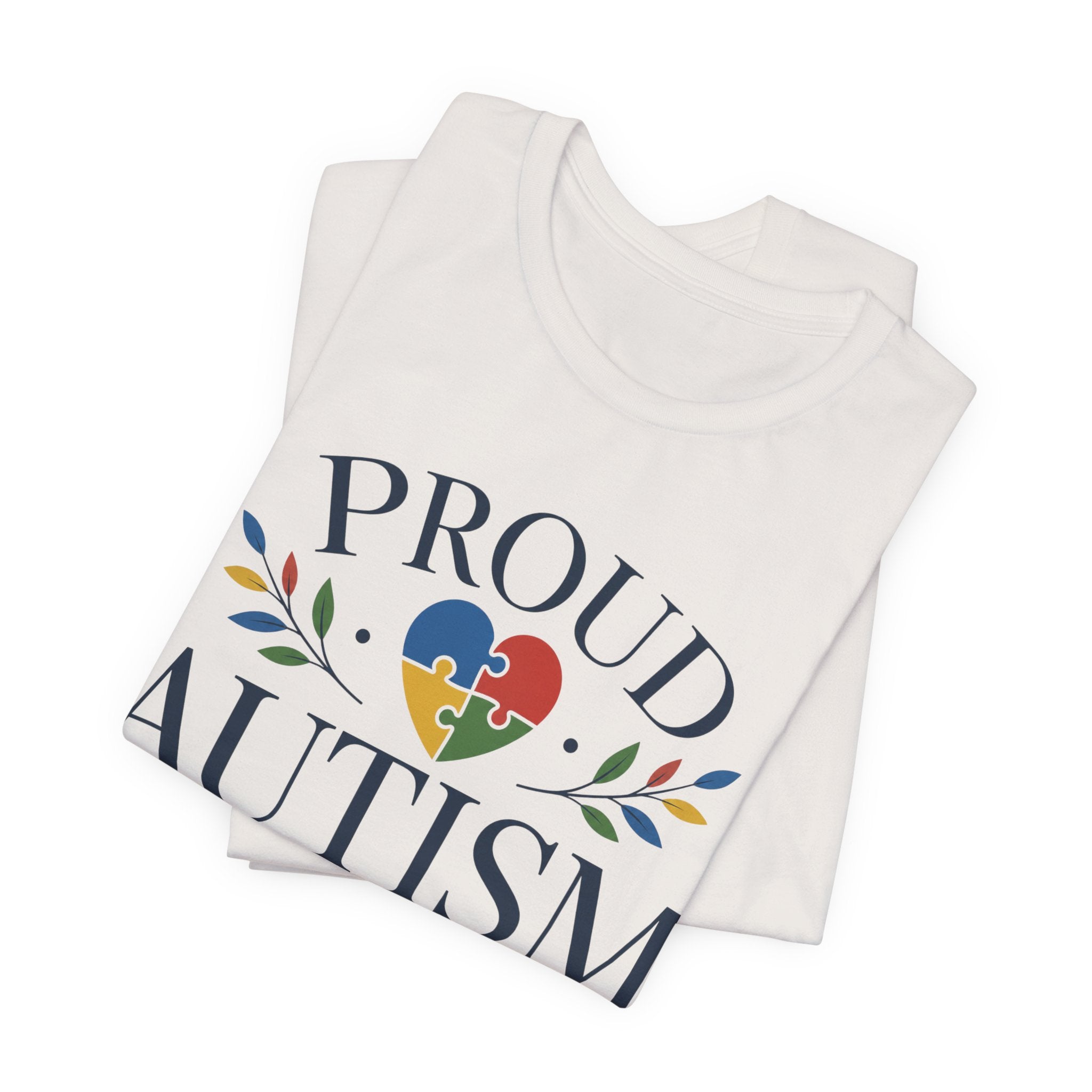 Proud Autism Mama T-Shirt | Puzzle Heart Mom Tee