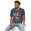 Autism Puzzle Heart Infinity Abuelo T-Shirt | Grandfather Awareness Tee