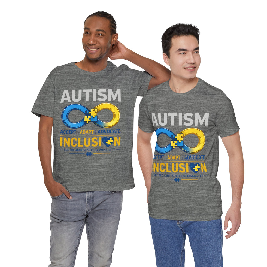 Autism Inclusion Infinity Symbol Tee | Inclusion, Accept Adapt Advocate