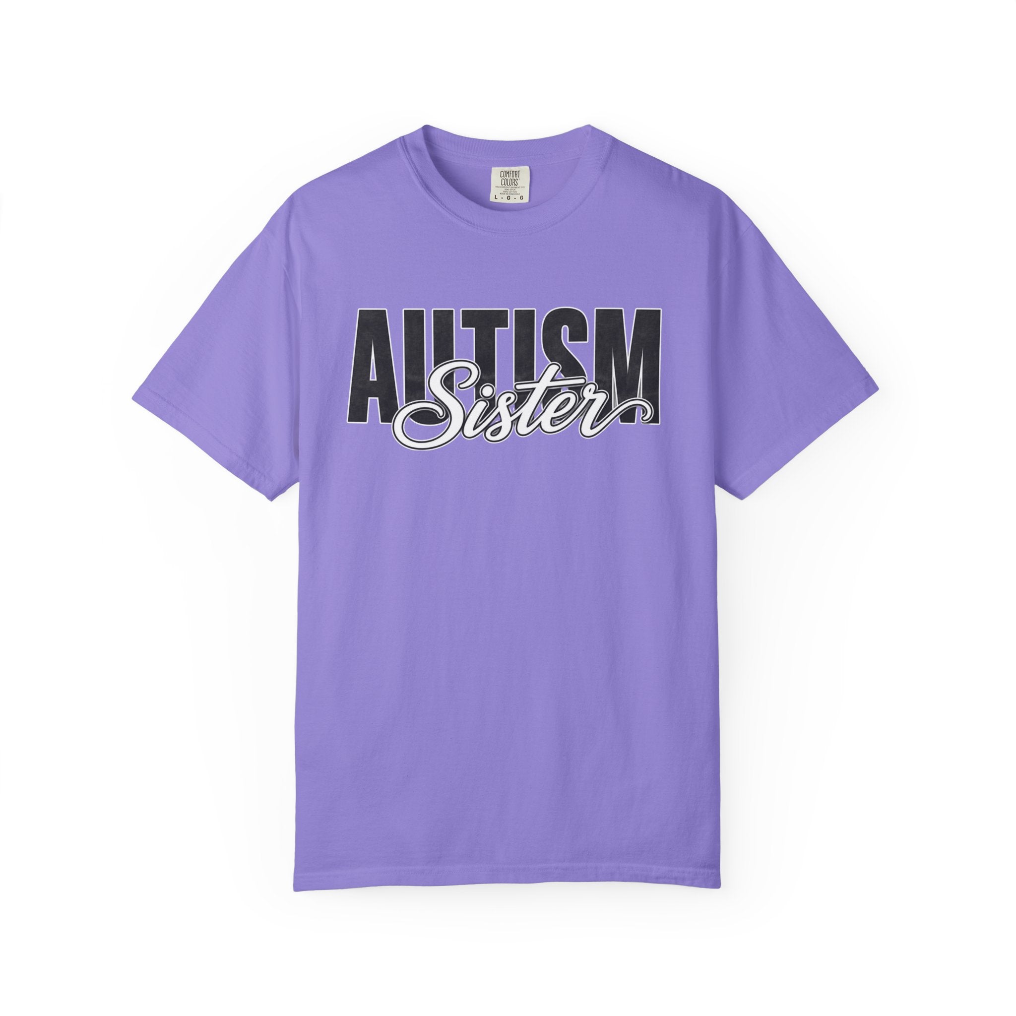 Autism Sister Shirt Proud Autism Sister T Shirt Autism Awareness Autism Acceptance Gift Puzzle Heart Special Needs Sibling Tee