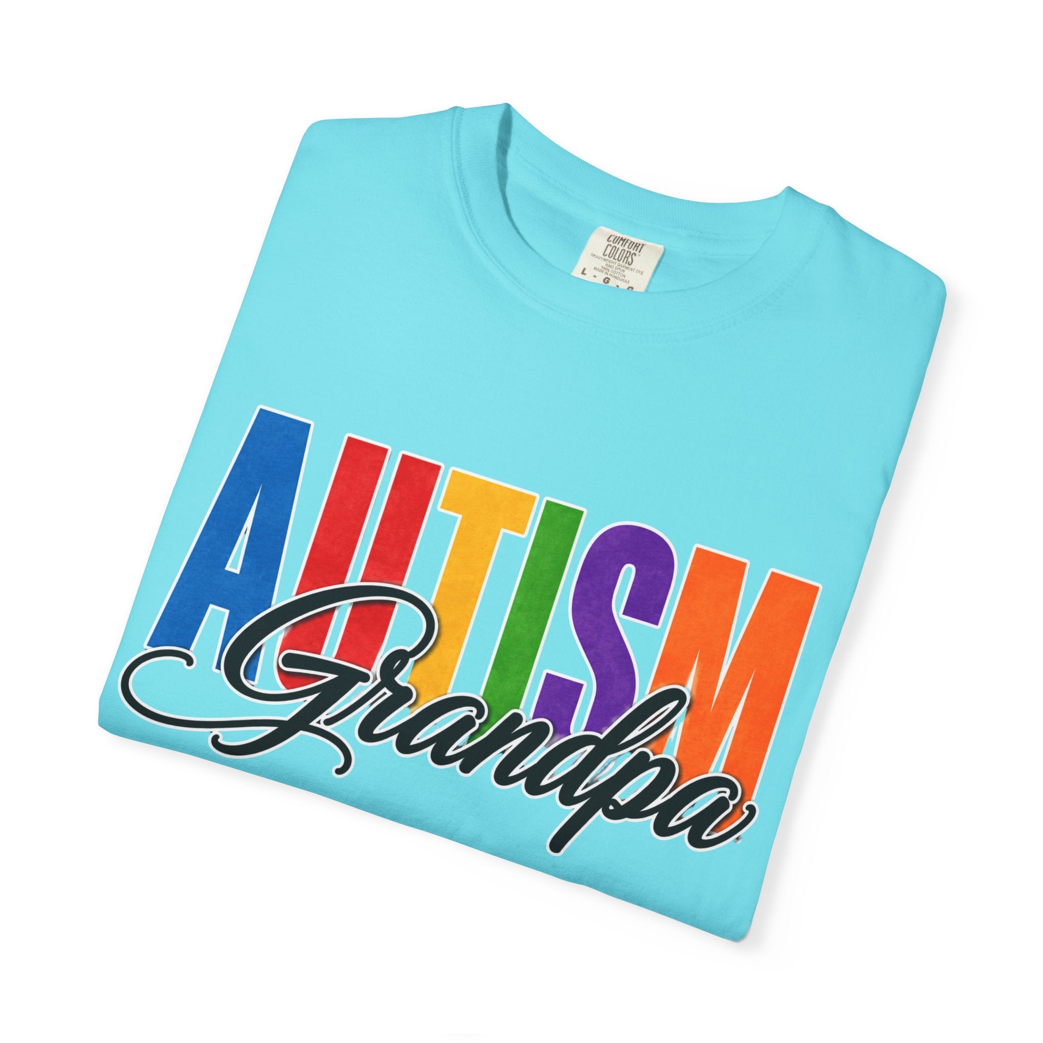 Autism Grandpa Shirt Proud Autism Grandpa T Shirt Autism Awareness Autism Acceptance Gift Puzzle Heart Special Needs Grandpa Tee