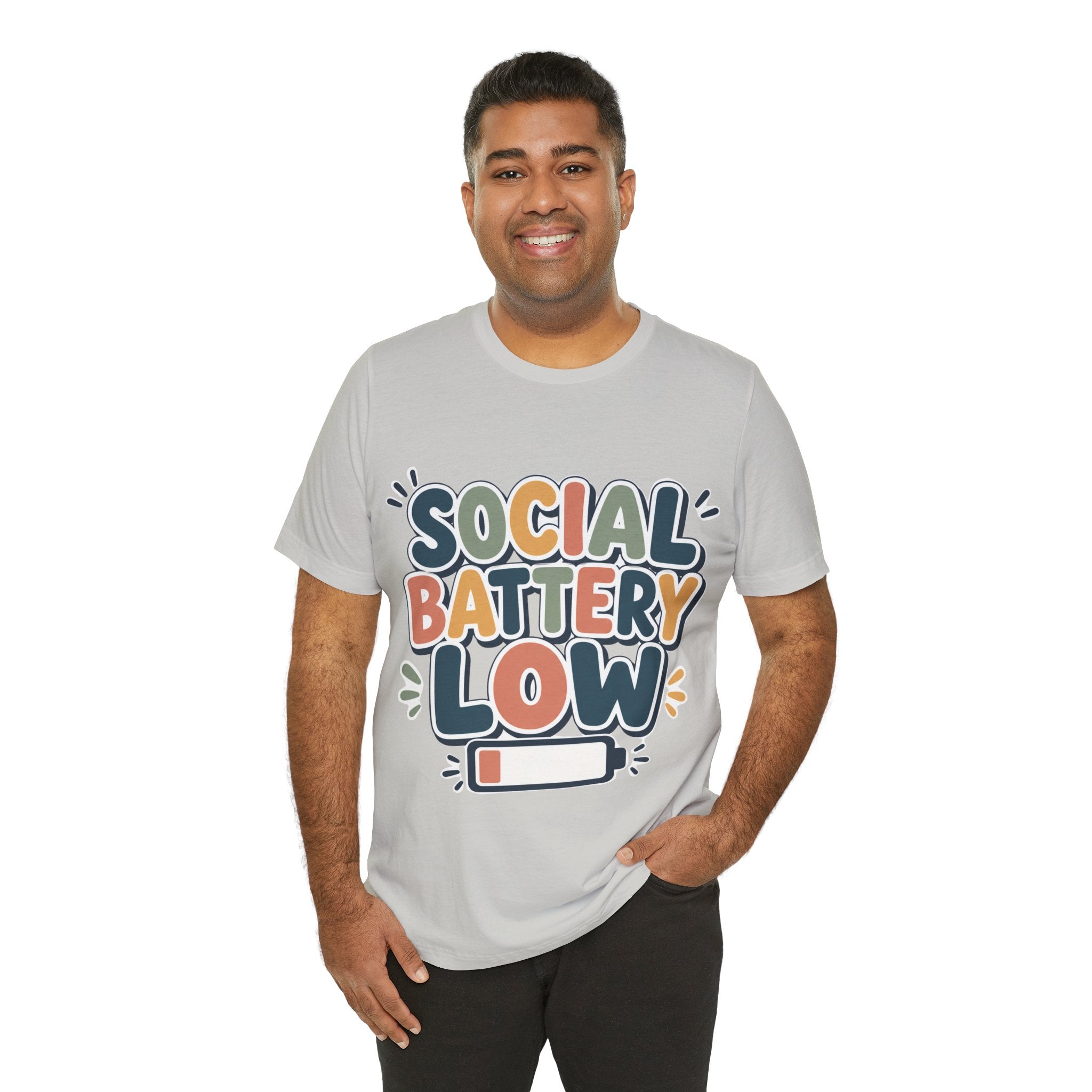 Social Battery Low T-Shirt — Funny Introvert Tee