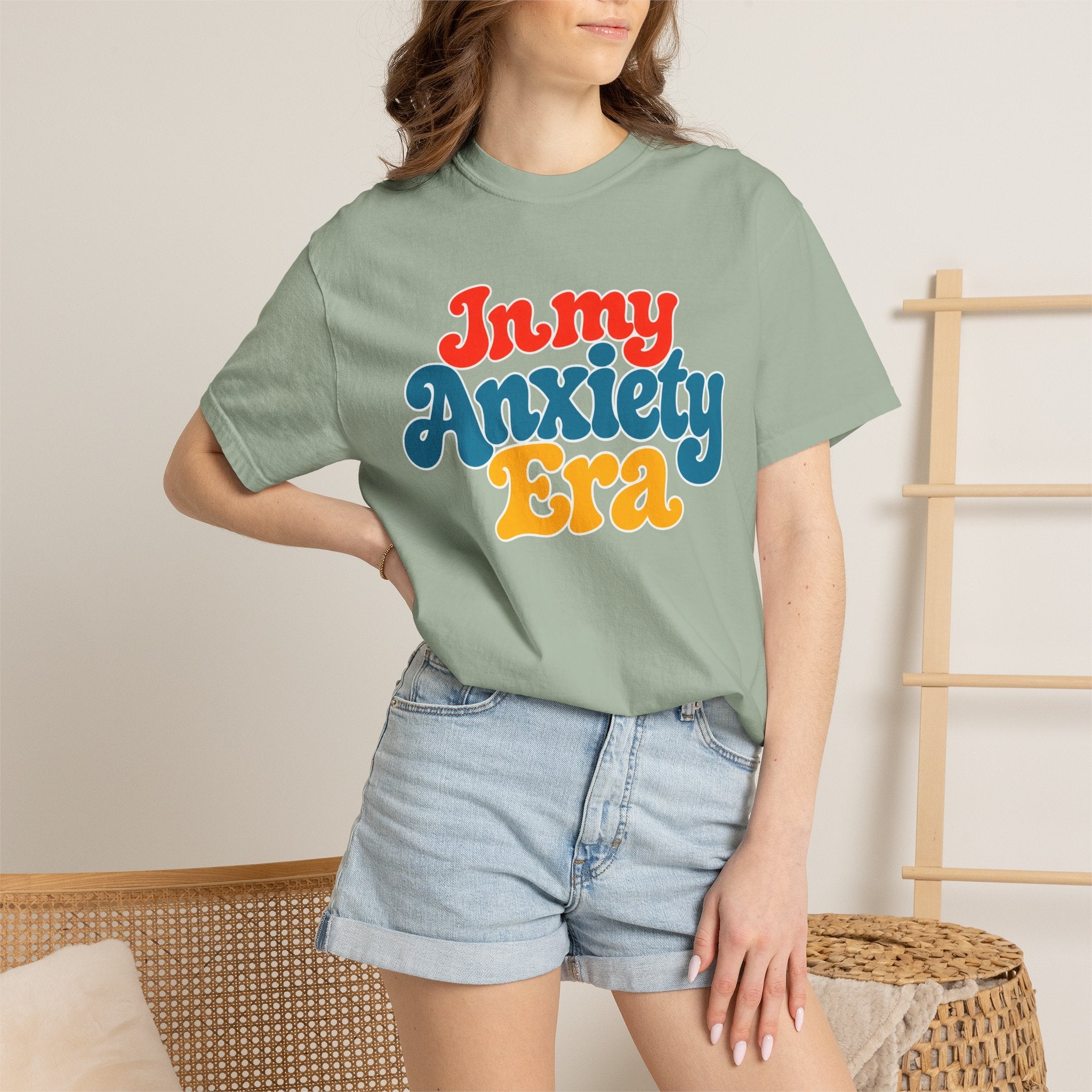 I Am In My Anxiety Era Shirt Anxiety Awareness T Shirt Mental Health Tee Cute Pastel Graphic Shirt Self Care Gift Unisex Apparel