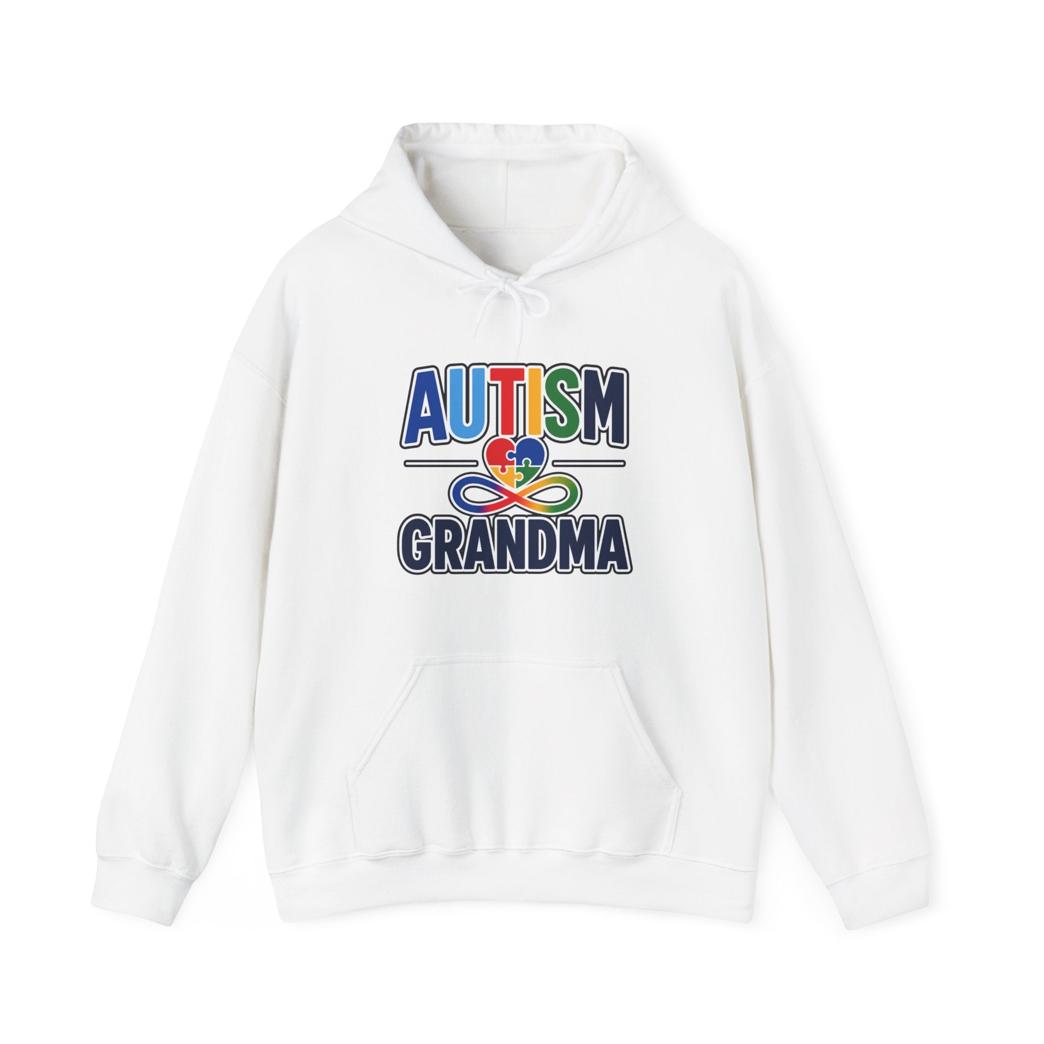 Autism Grandma Hoodie | Puzzle Heart Infinity Sweatshirt | Proud Autism Grandma Gift | Autism Awareness & Acceptance Hoodie